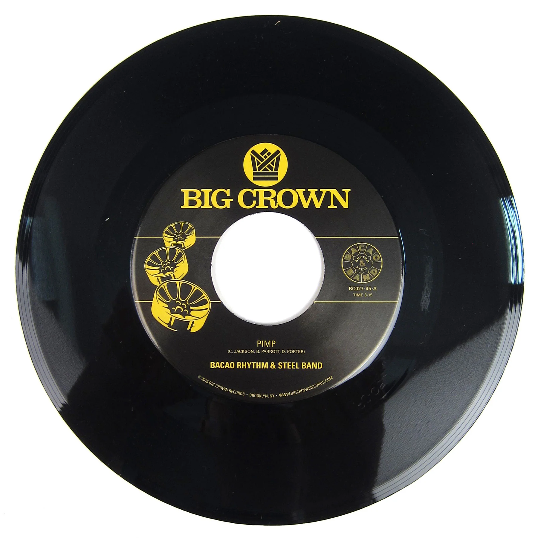Bacao Rhythm & Steel Band: Pimp / Police In Helicopter Vinyl 7" - Image 2