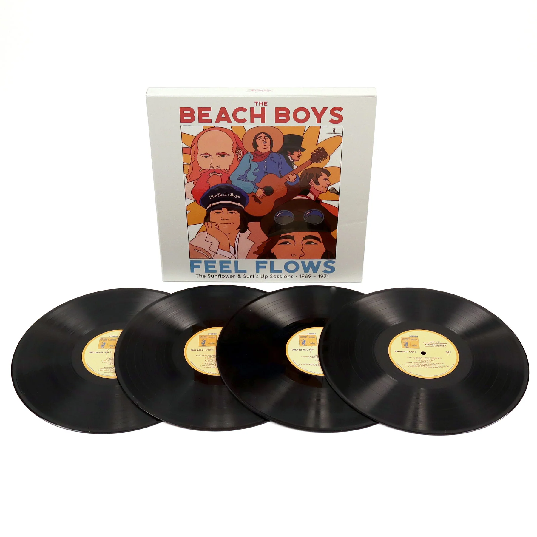 The Beach Boys: Feel Flows - The Sunflower & Surf's Up Sessions 1969-1971 Vinyl 4LP Boxset