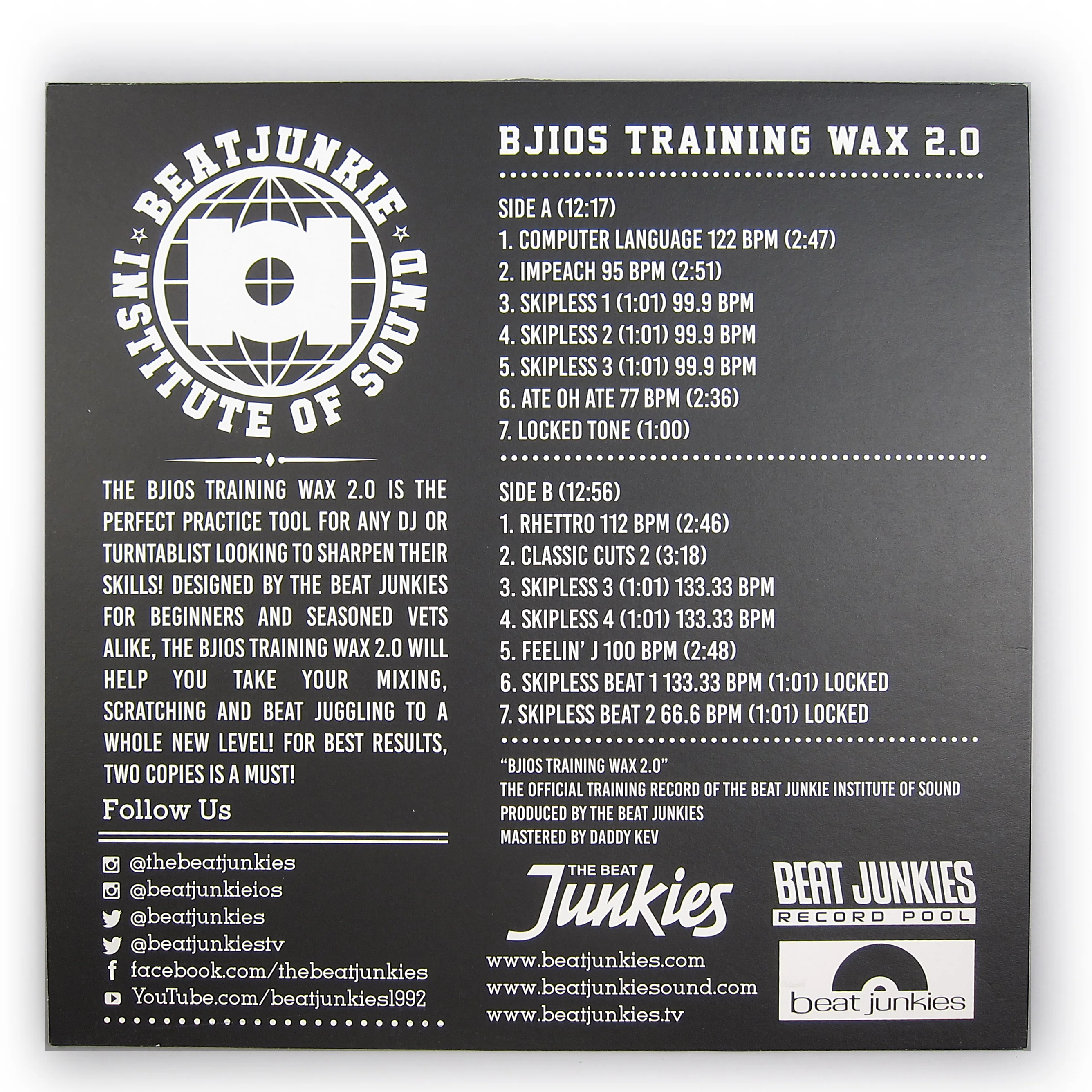 The Beat Junkies: B.J.I.O.S. DJ Training Wax 2.0 Vinyl LP - Image 2