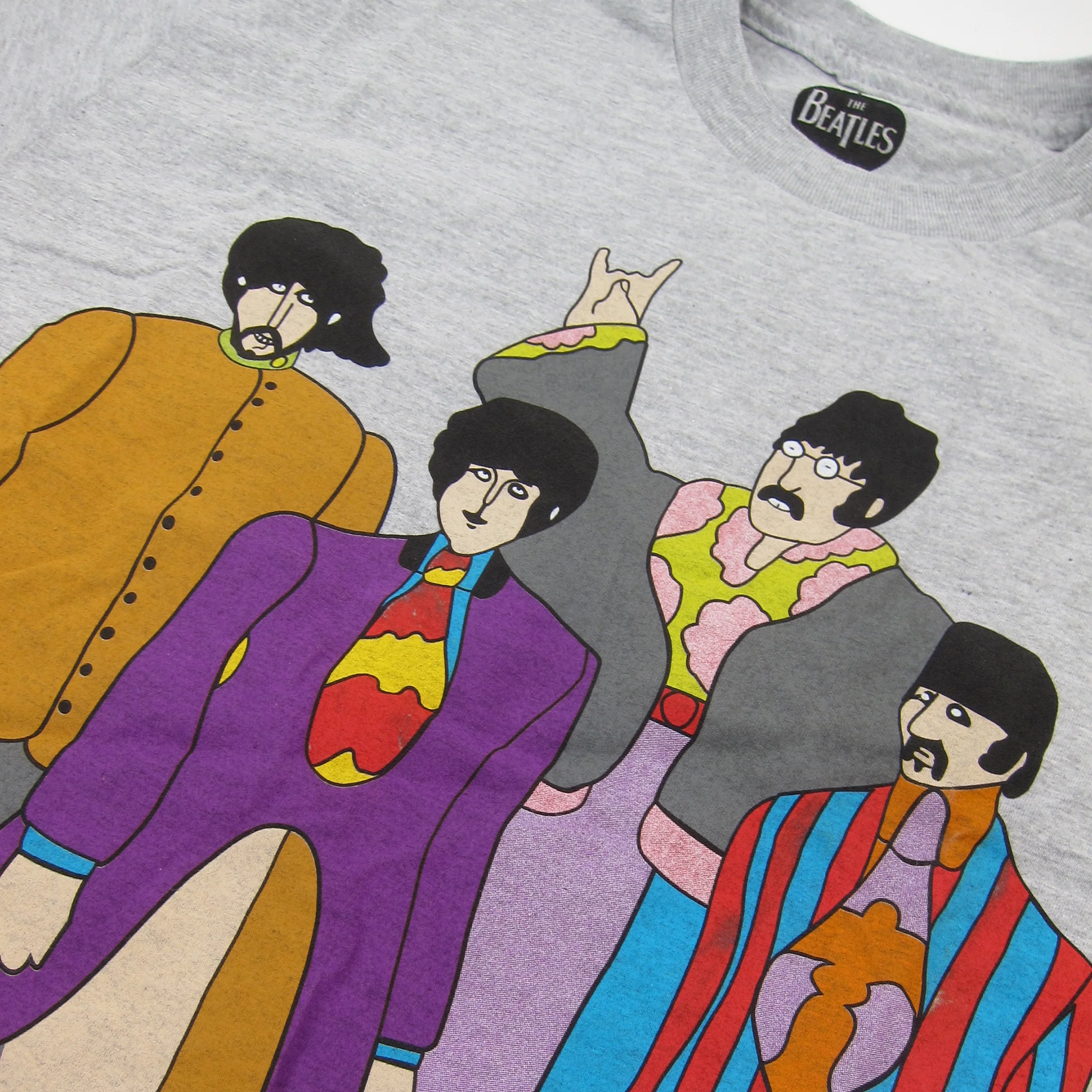 The Beatles: Submarine Shirt - Heather Grey - Image 2