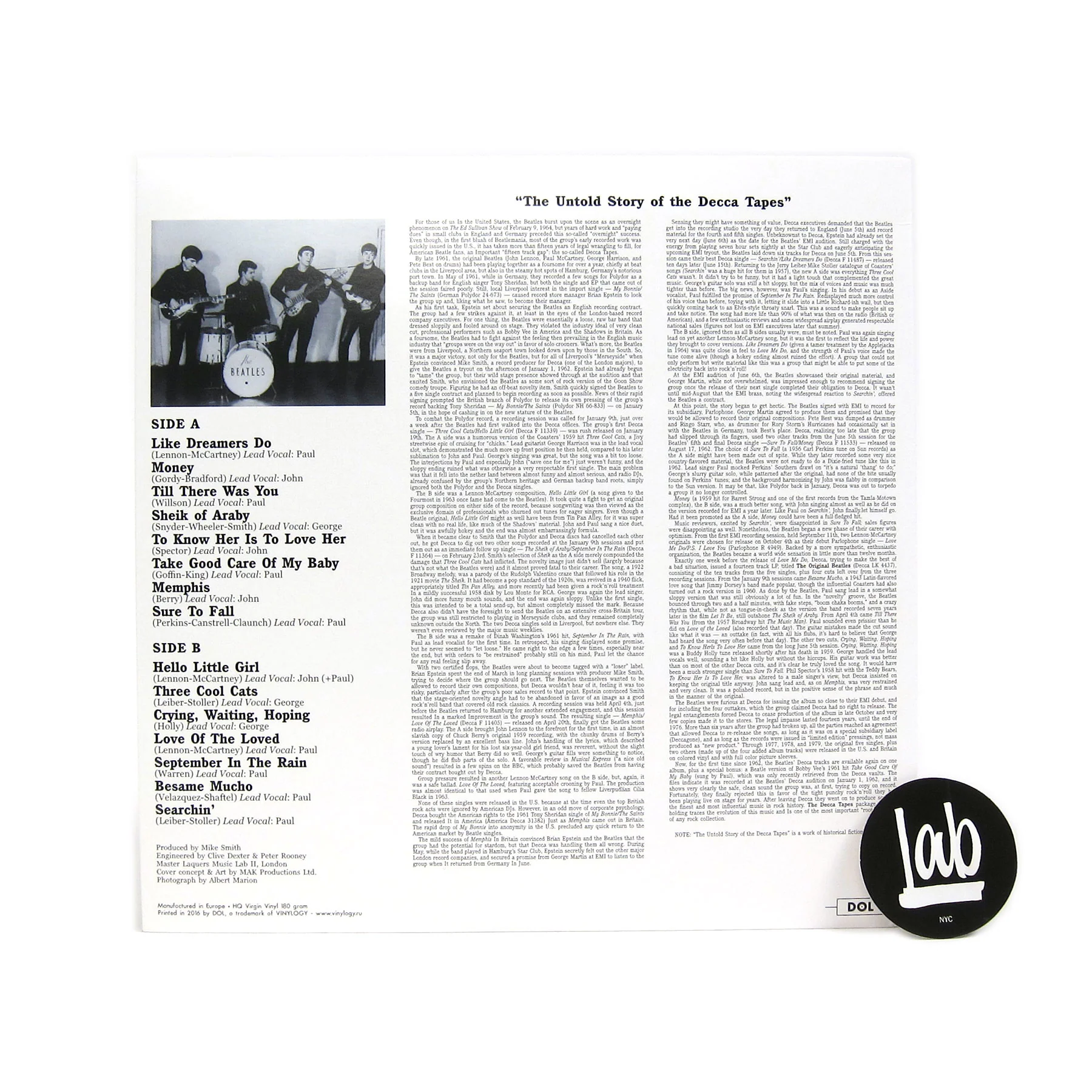 The Beatles: The Decca Tapes (Colored Vinyl) Vinyl LP - Image 3