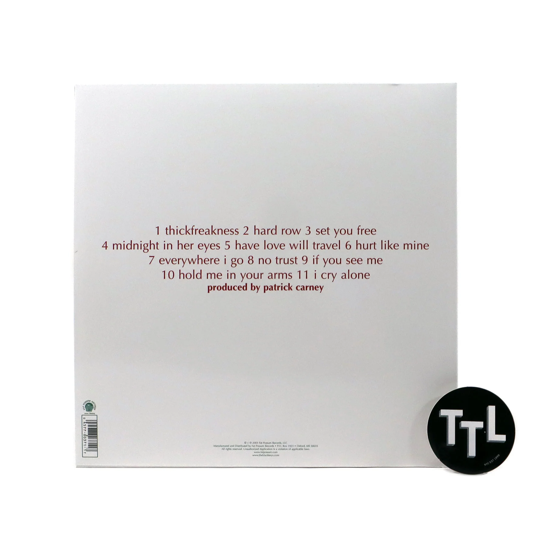 The Black Keys: Thickfreakness (Splatter Colored Vinyl, 20th Anniversary) Vinyl LP - Image 3