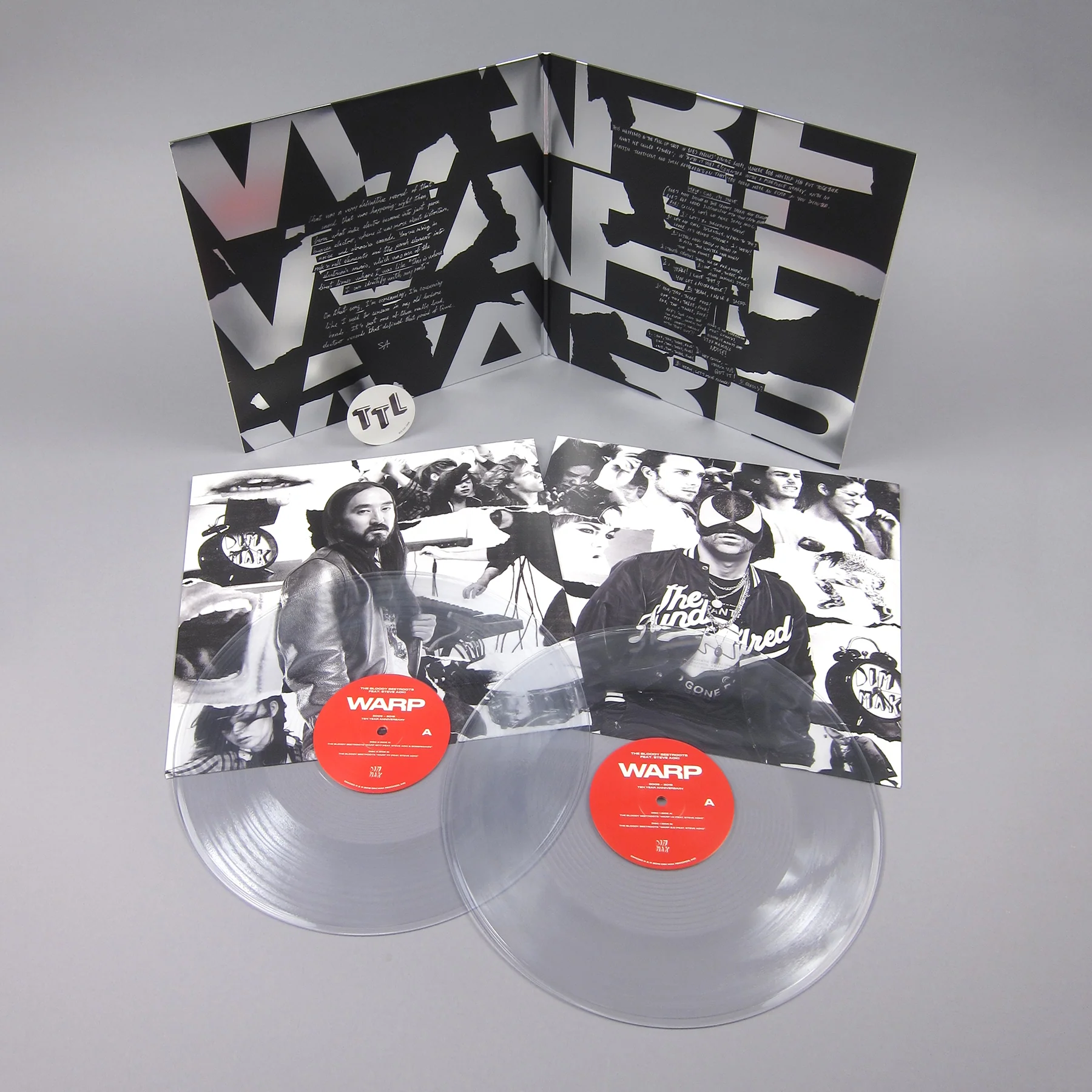 The Bloody Beetroots: Warp feat. Steve Aoki - Ten Year Anniversary (Colored Vinyl) Vinyl 2x12" - Image 2