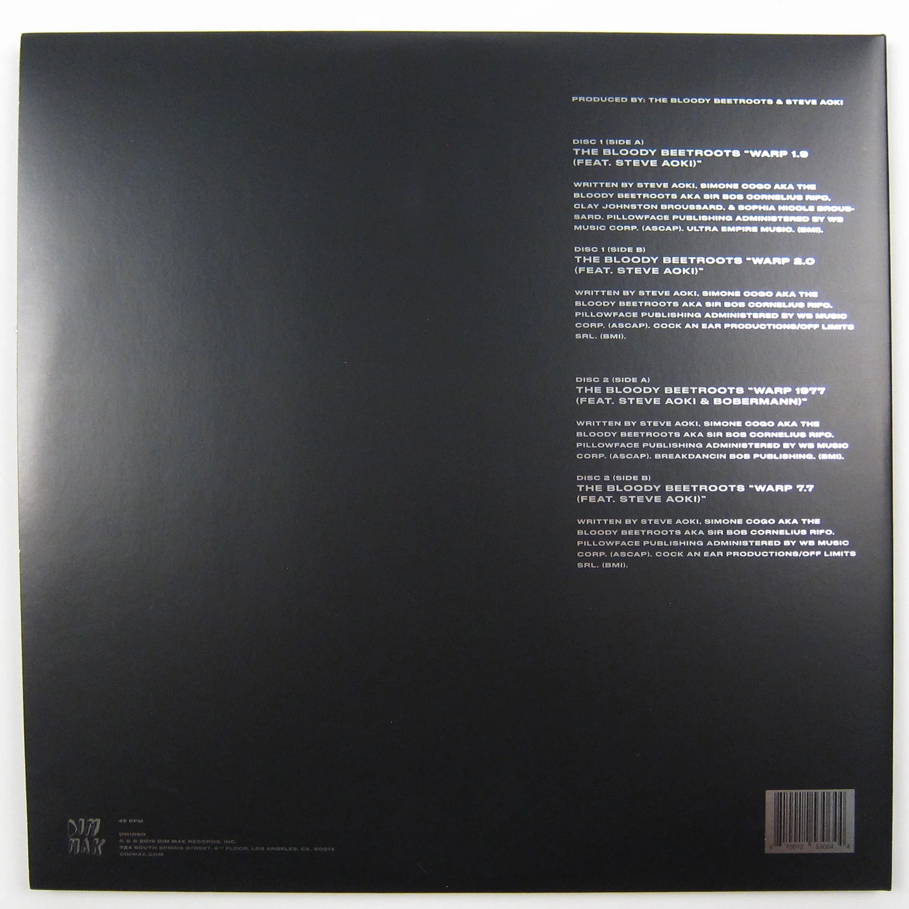 The Bloody Beetroots: Warp feat. Steve Aoki - Ten Year Anniversary (Colored Vinyl) Vinyl 2x12" - Image 3