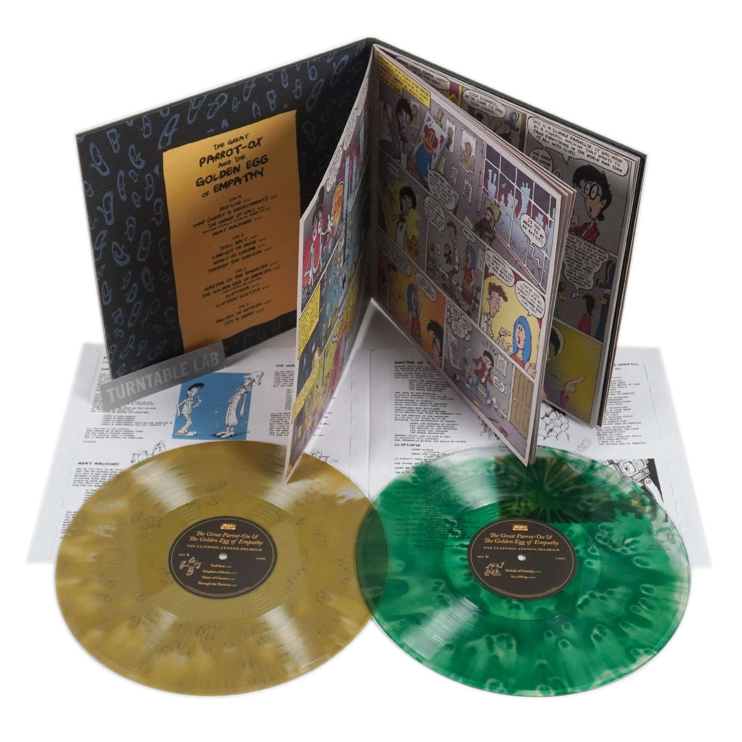 The Claypool Lennon Delirium: The Great Parrot-Ox And The Golden Egg Of Empathy (Indie Exclusive Colored Vinyl) Vinyl 2LP - Image 2