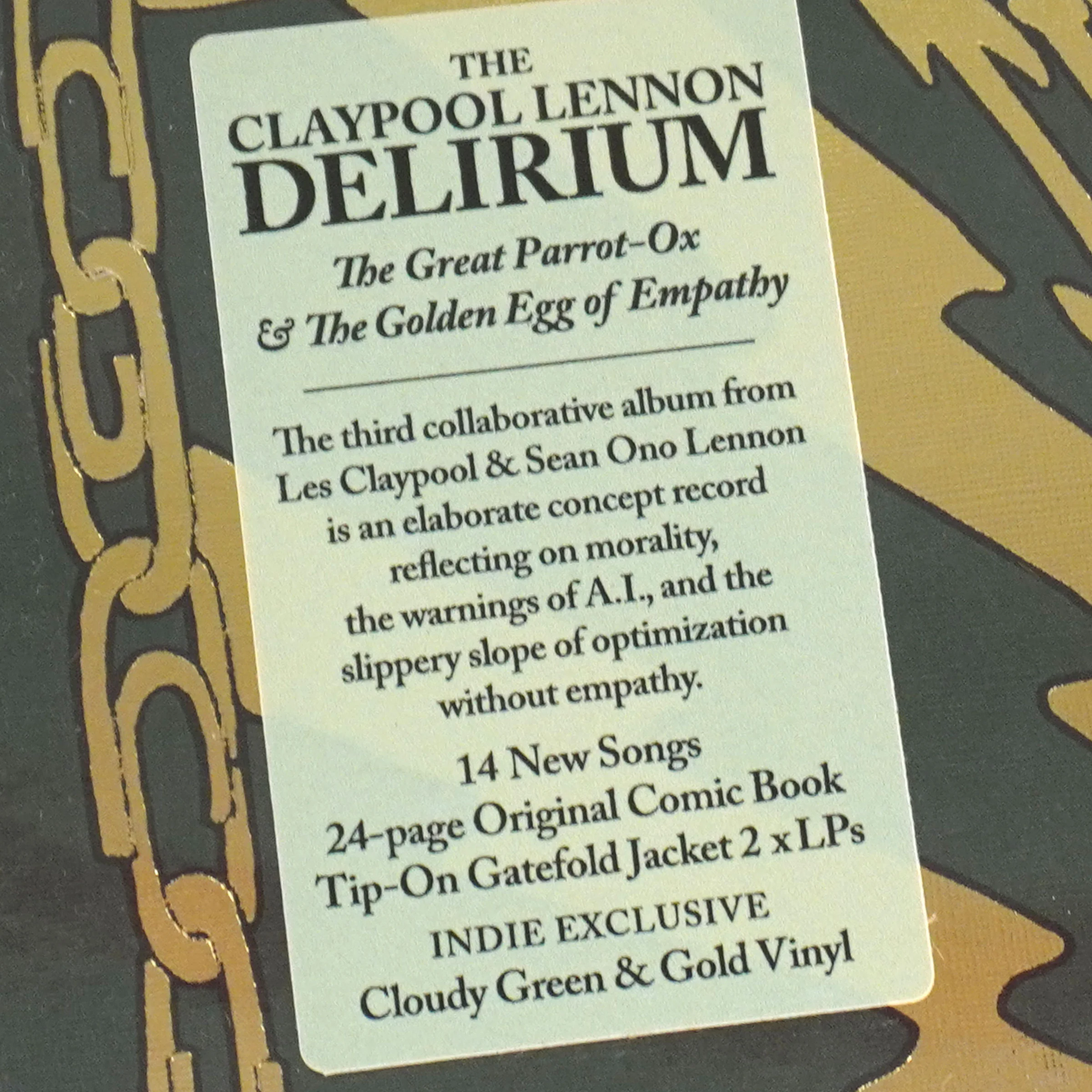 The Claypool Lennon Delirium: The Great Parrot-Ox And The Golden Egg Of Empathy (Indie Exclusive Colored Vinyl) Vinyl 2LP - Image 4