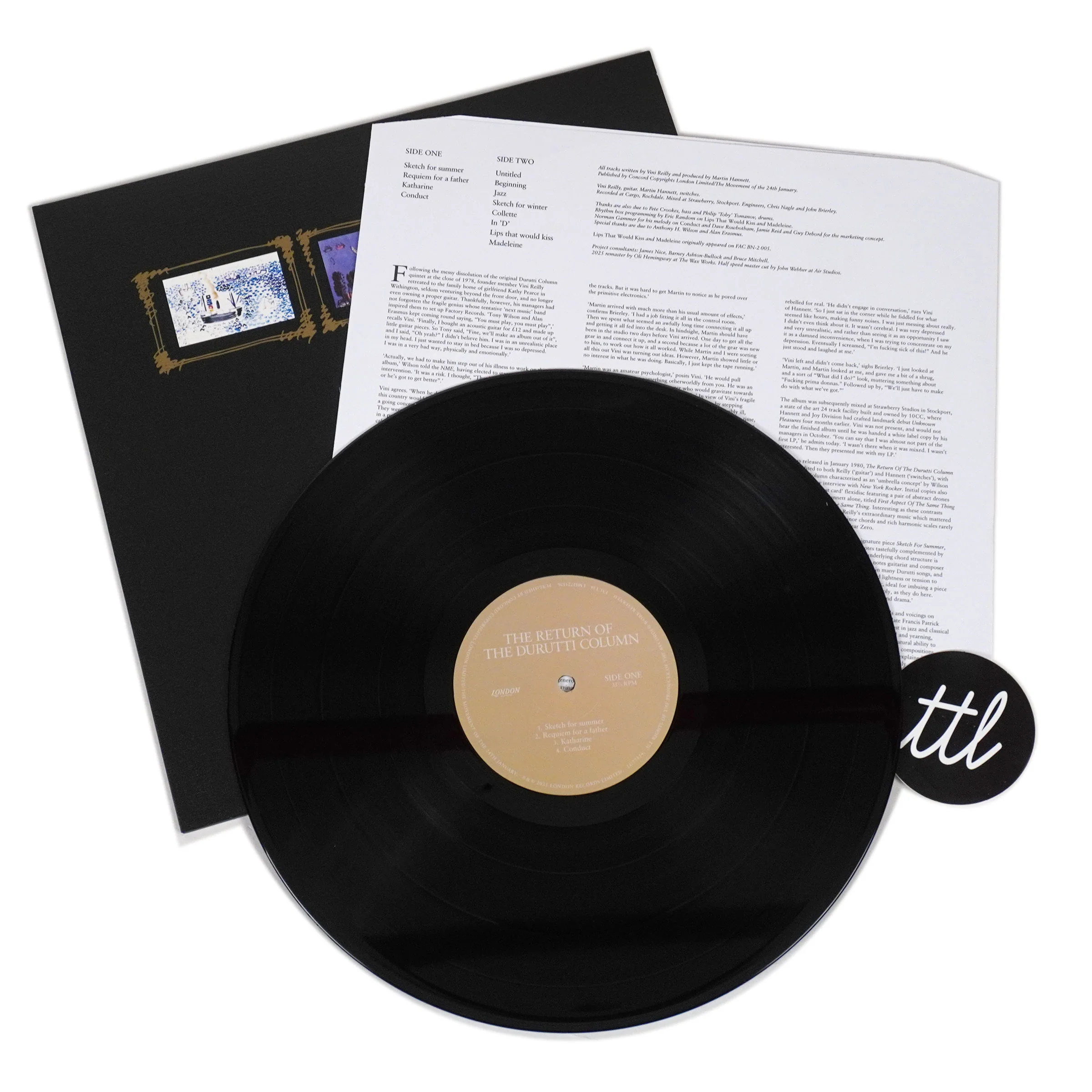 The Durutti Column: The Return Of The Durutti Column Vinyl LP - Image 2