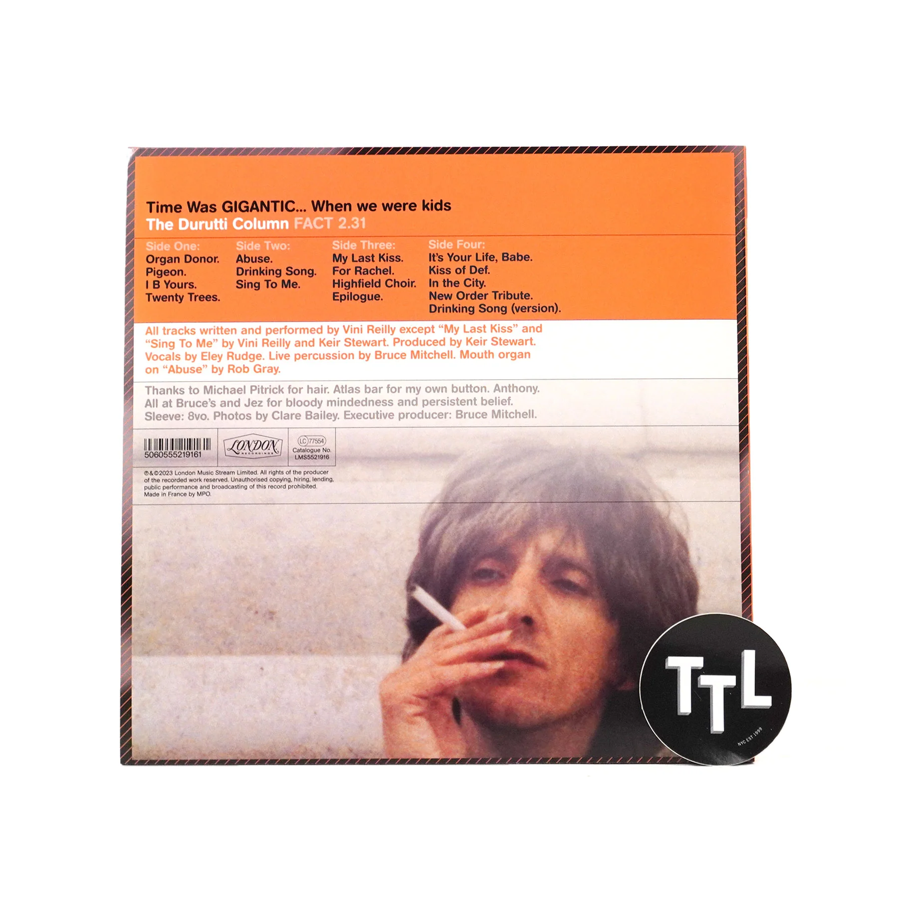 The Durutti Column: Time Was Gigantic... When We Were Kids Vinyl 2LP - Image 3