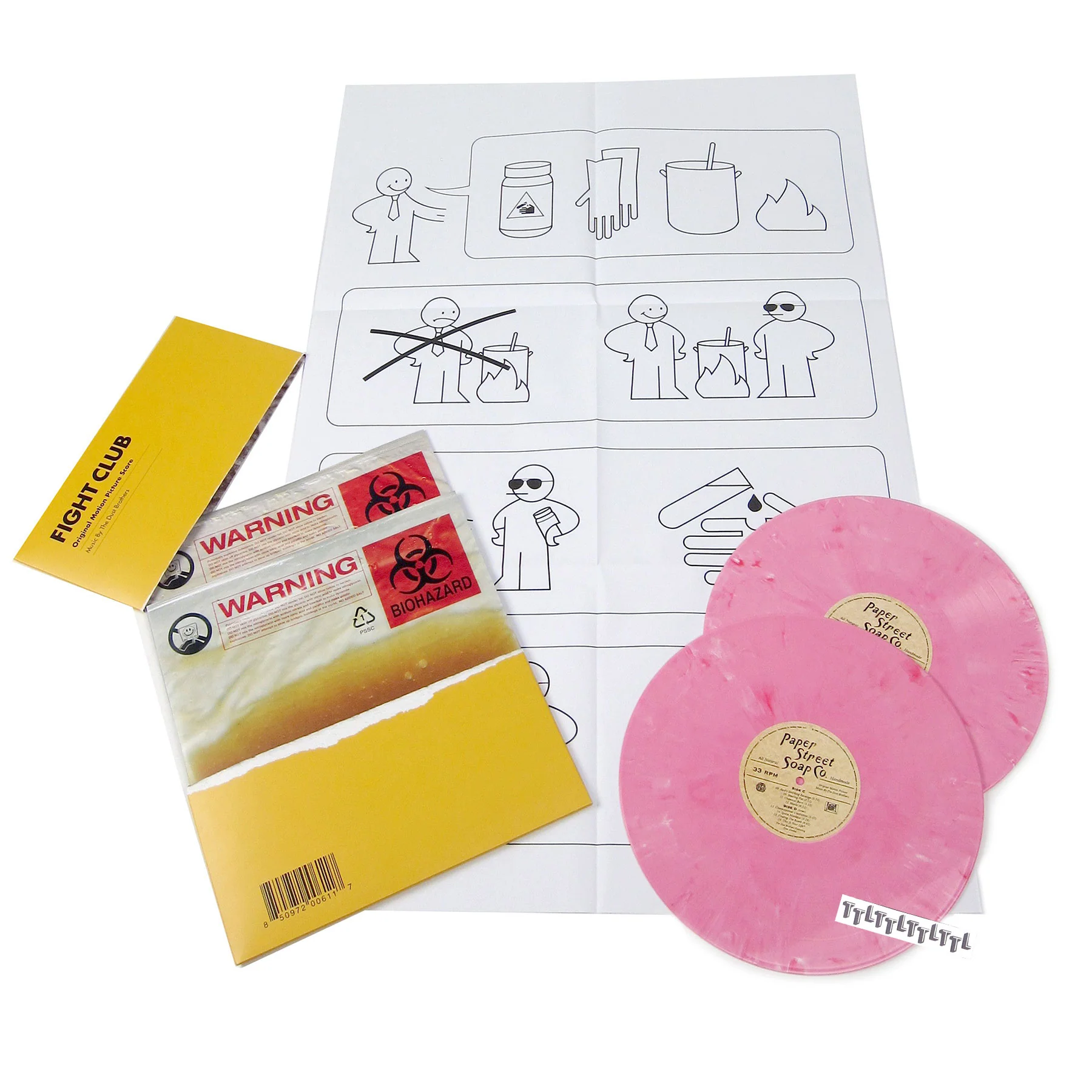 The Dust Brothers: Fight Club Soundtrack (Colored Vinyl) Vinyl 2LP - Image 2