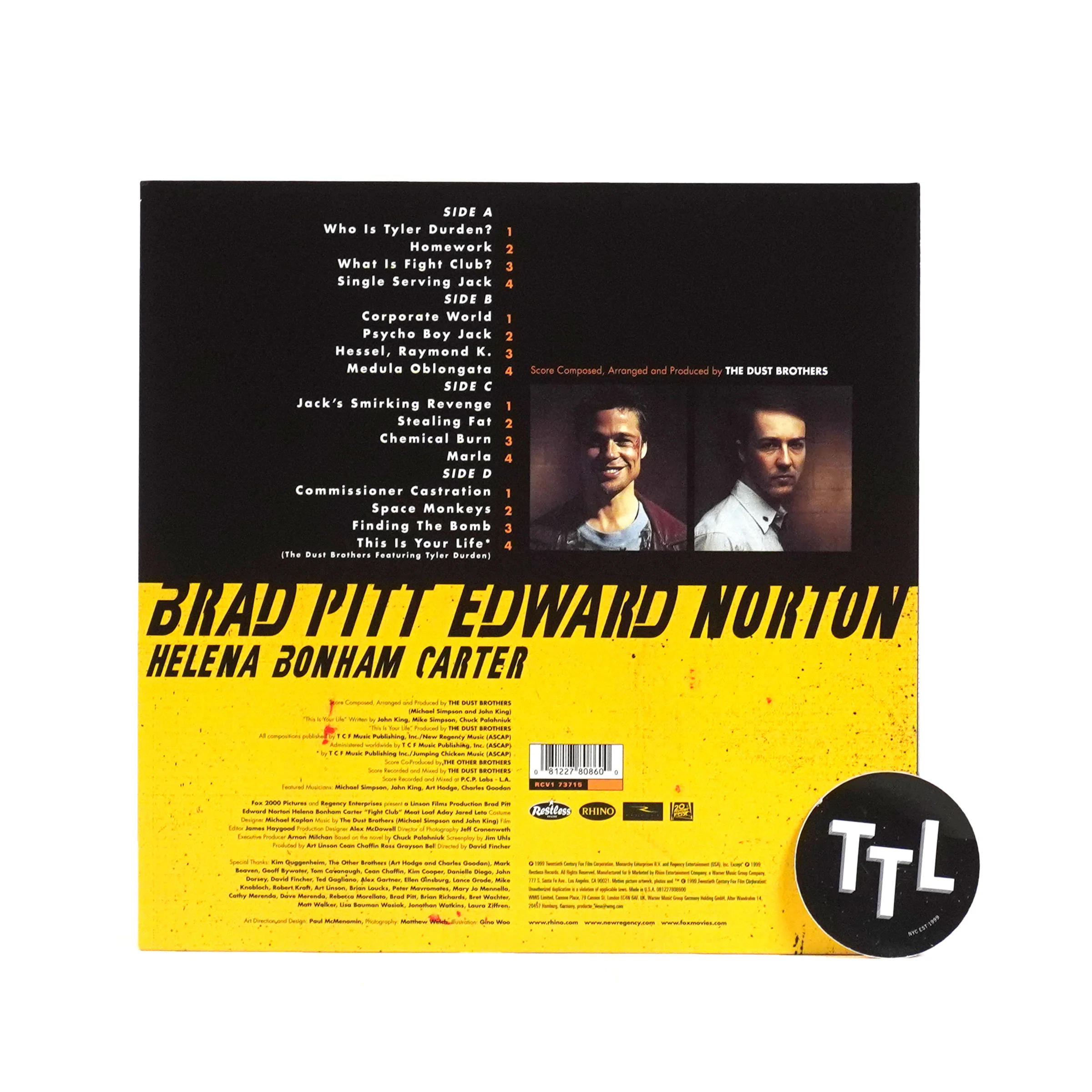 The Dust Brothers: Fight Club Soundtrack (Pink Colored Vinyl) Vinyl 2LP - Image 3