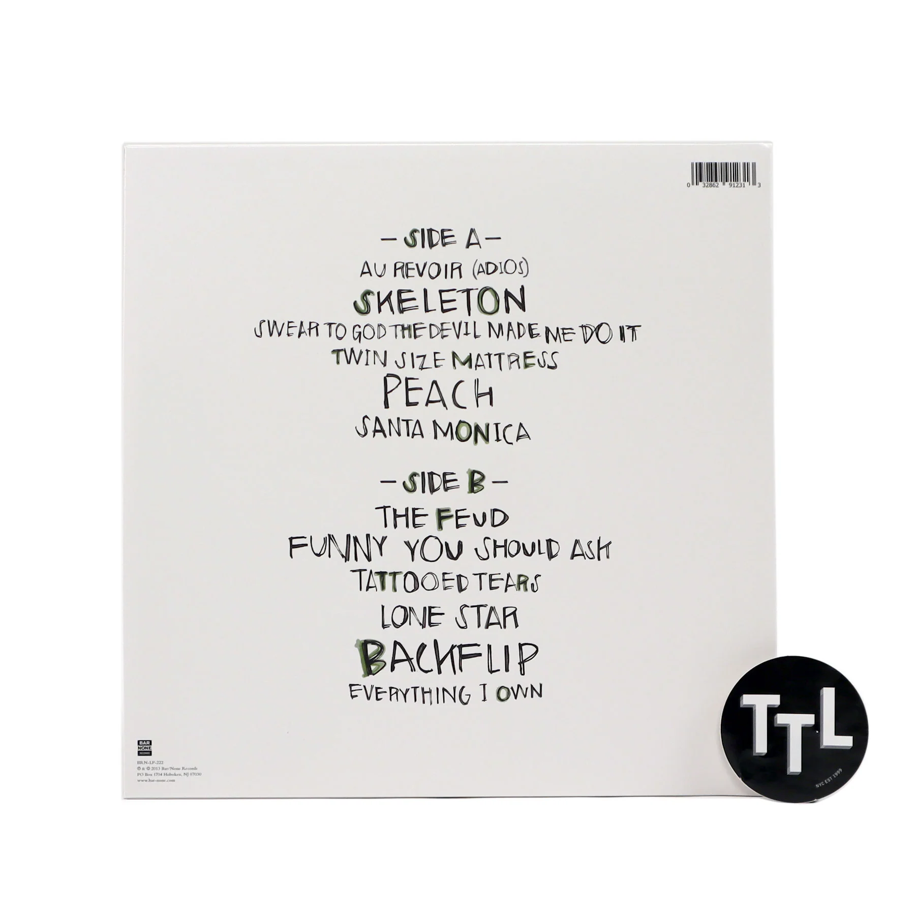 The Front Bottoms: Talon Of The Hawk (Colored Vinyl) Vinyl LP - Image 3