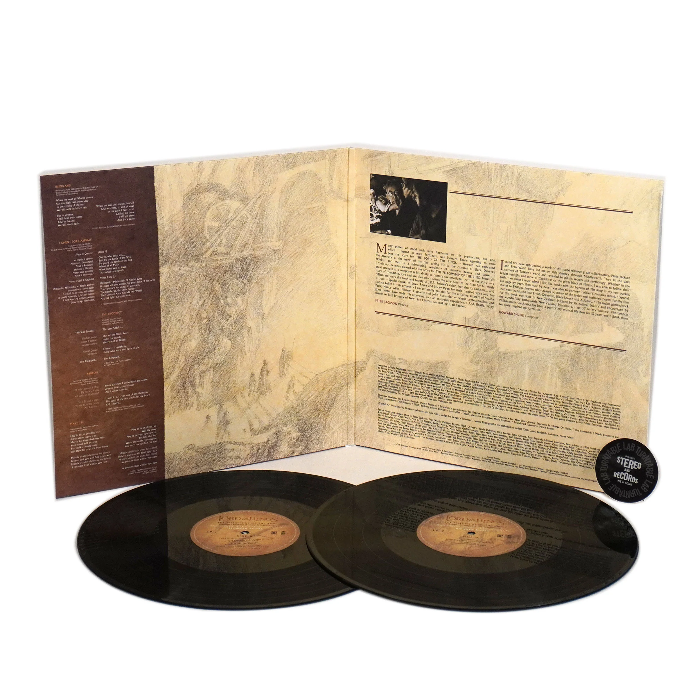 The Lord Of The Rings: Fellowship Of The Ring Soundtrack Vinyl 2LP - Image 2