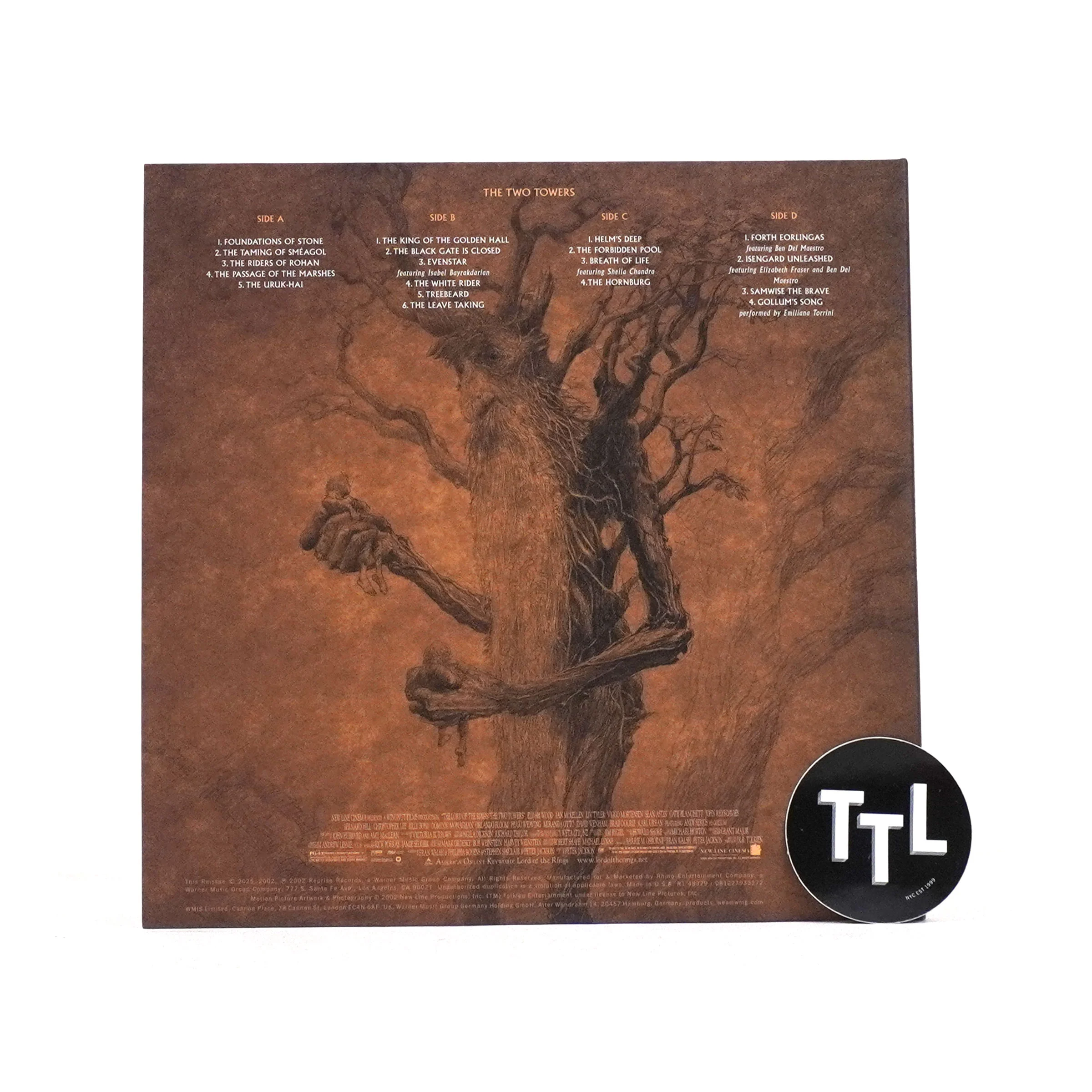 The Lord Of The Rings: The Two Towers Soundtrack (Indie Exclusive Colored Vinyl) Vinyl 2LP - Image 3
