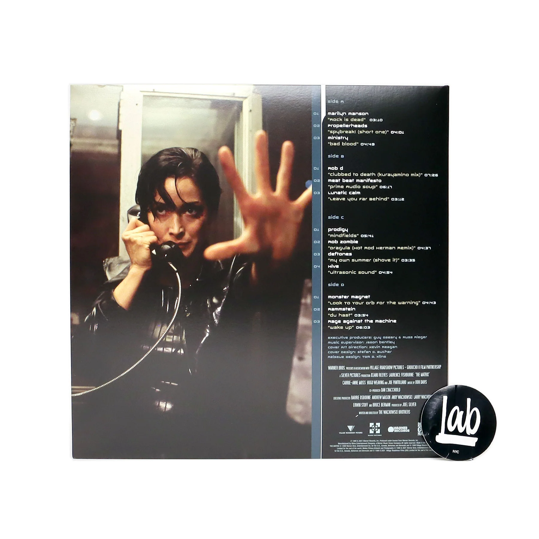 The Matrix: Music From The Motion Picture (Red & Blue Clear Swirl Vinyl) Vinyl 2LP - Image 3