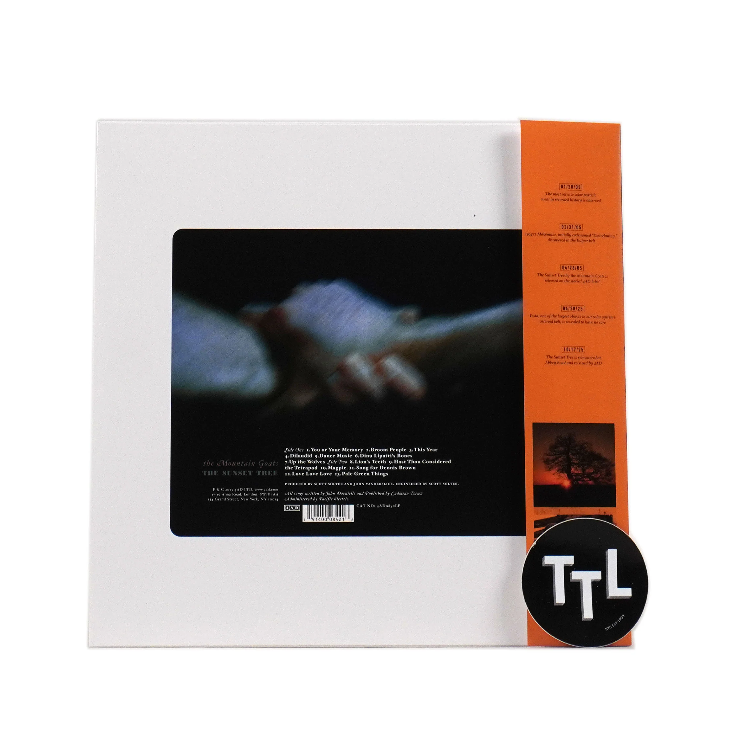 The Mountain Goats: The Sunset Tree (Indie Exclusive Colored Vinyl) Vinyl LP - Image 3