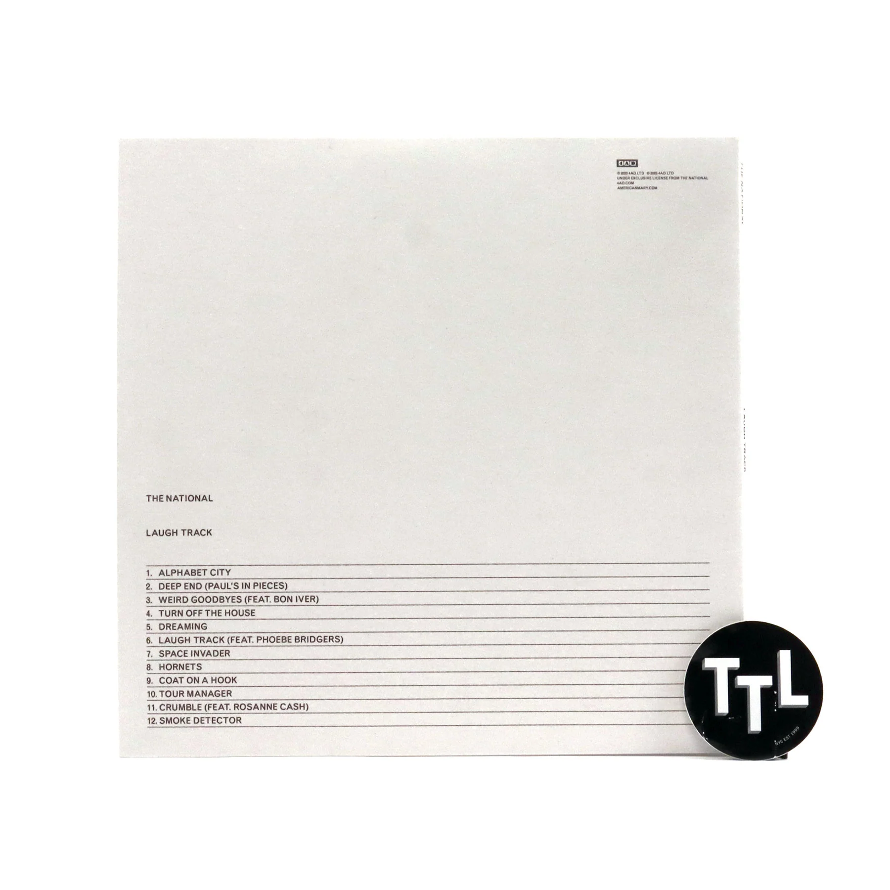 The National: Laugh Track (Indie Exclusive Colored Vinyl) Vinyl 2LP - Image 3