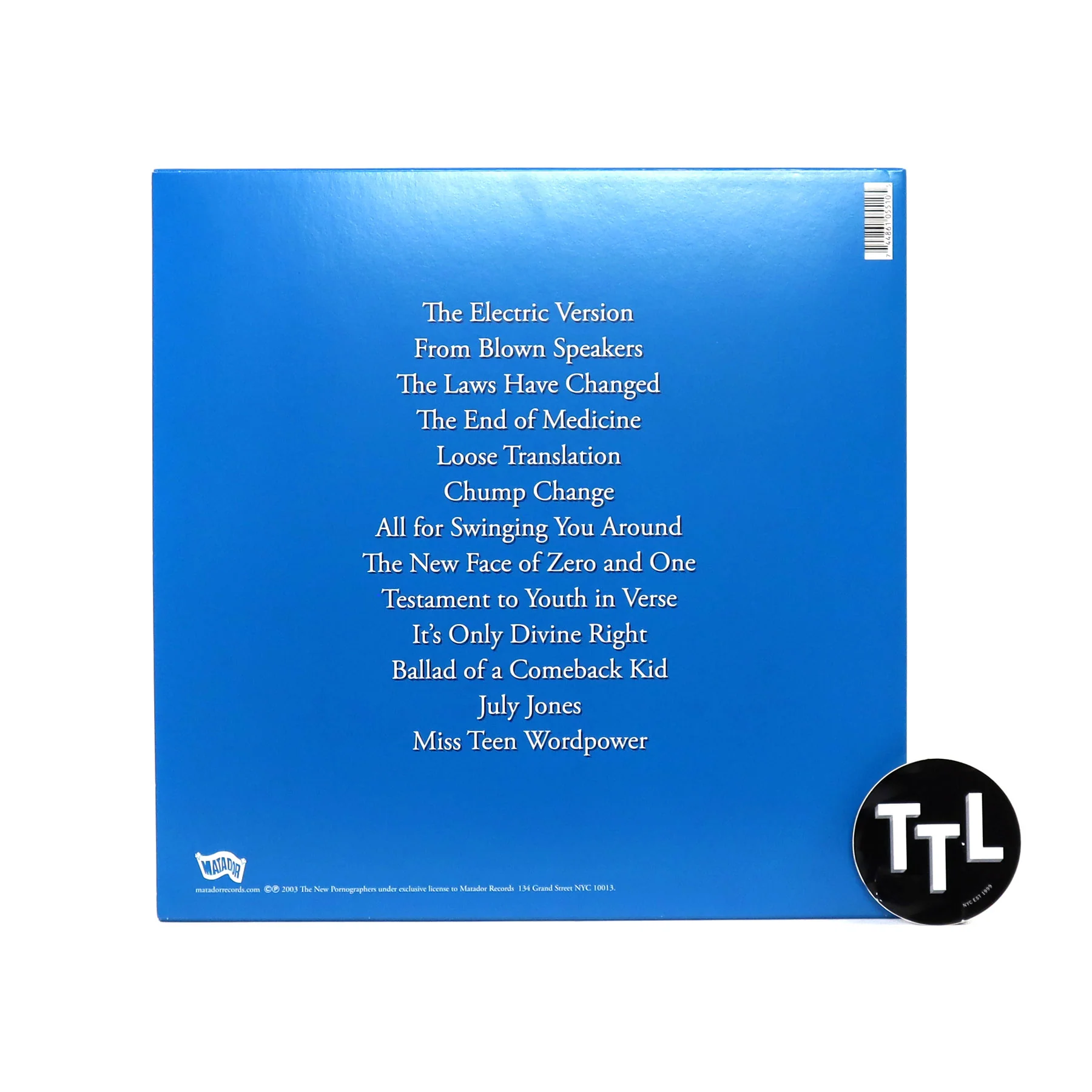 The New Pornographers: Electric Version (Colored Vinyl) Vinyl LP - Image 3