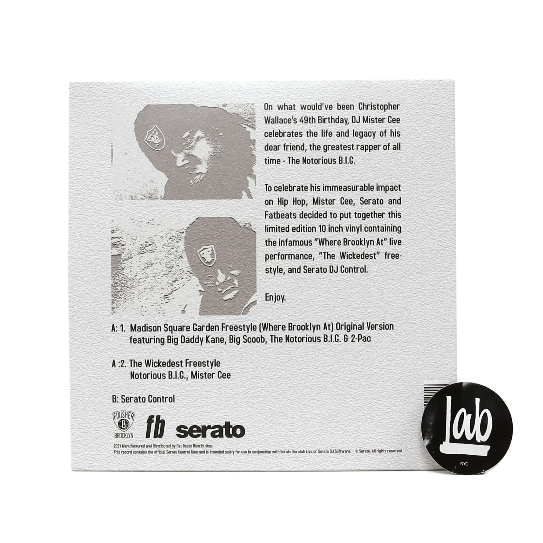 The Notorious B.I.G.: Biggie B-Day / Serato DJ Control Vinyl 2x10" - Image 3