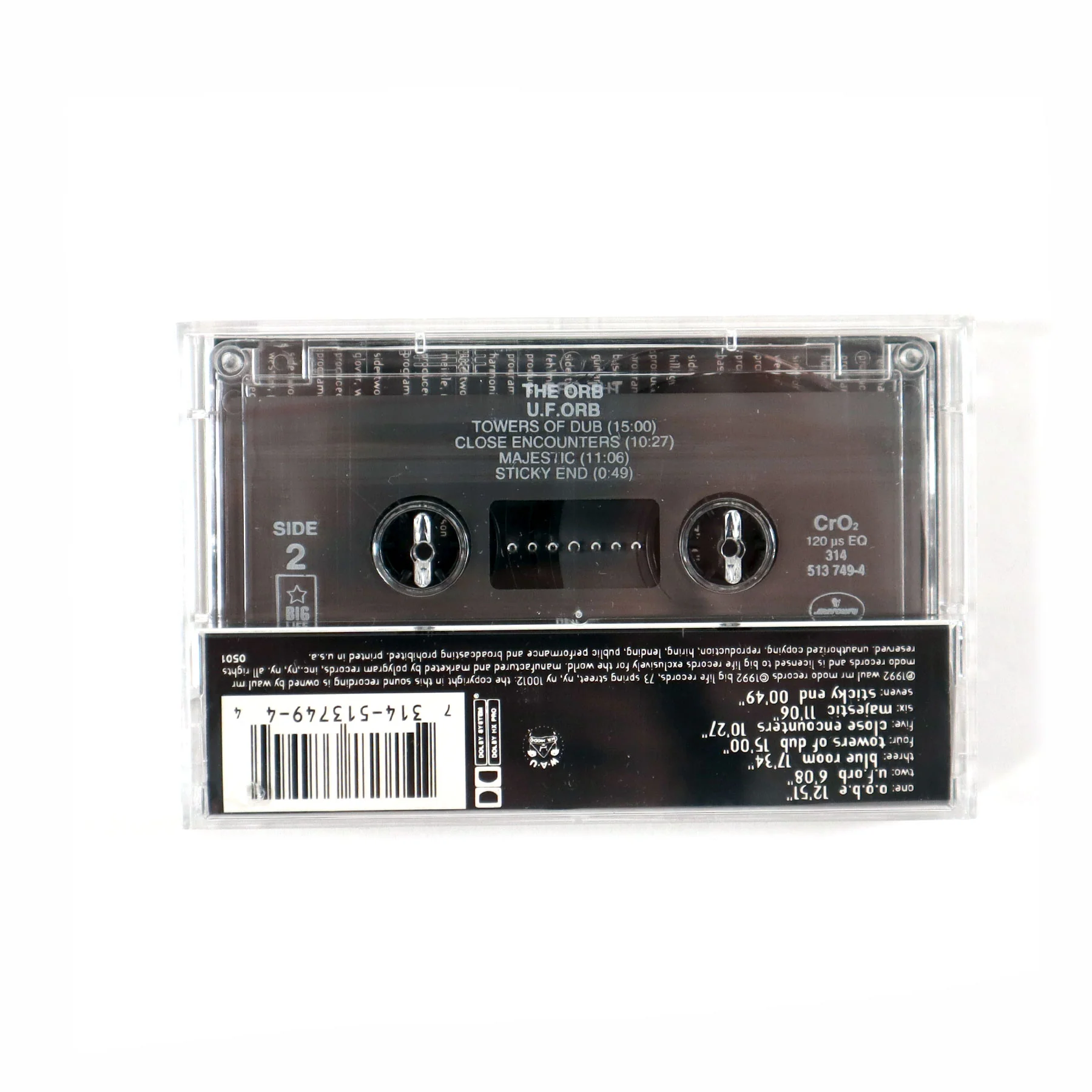 The Orb: U.F.Orb Cassette Tape (Deadstock) - Image 3