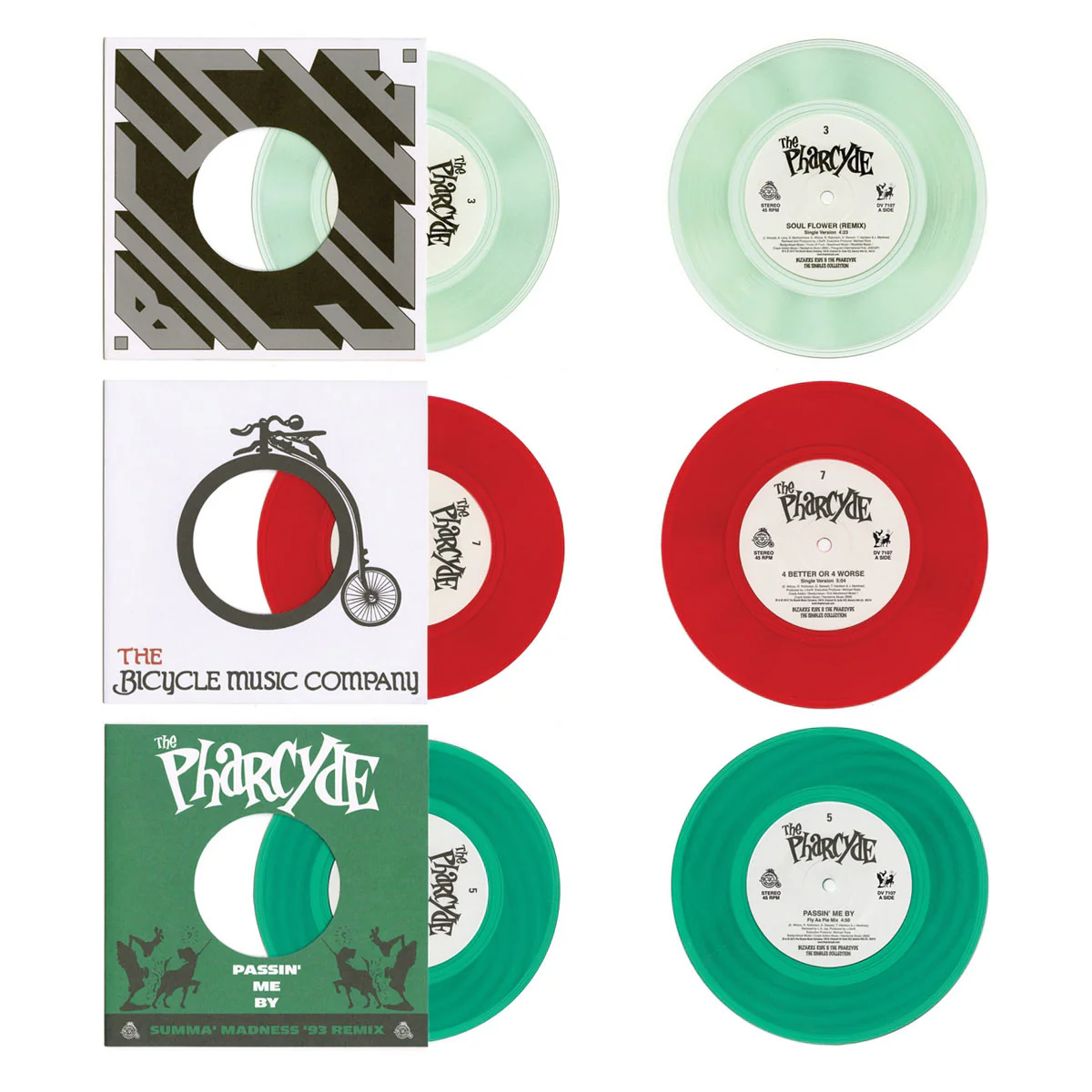 The Pharcyde: Bizarre Ride II The Pharcyde - The Singles (Colored Vinyl) Vinyl 7" Boxset - Image 4