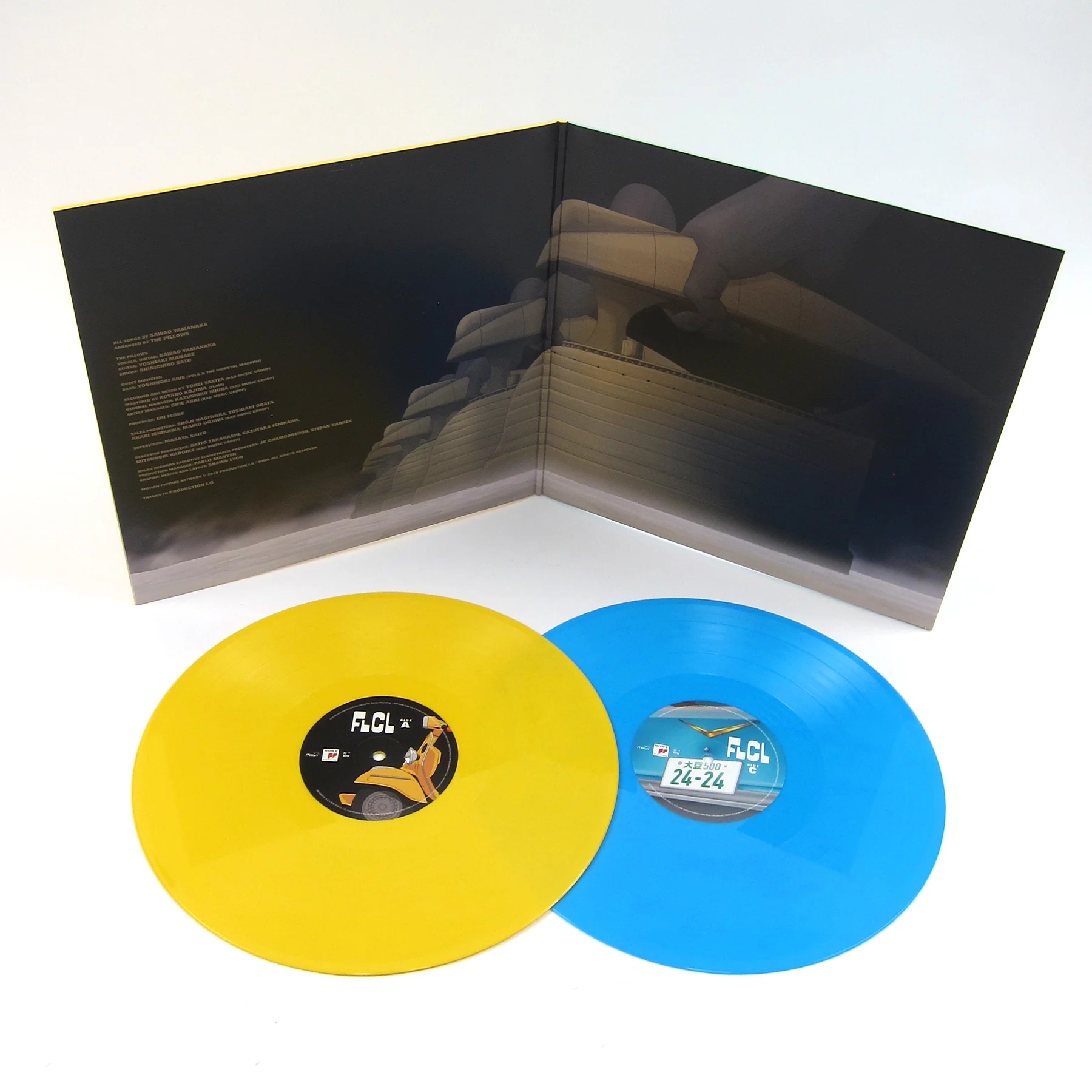 The Pillows: FLCL Progressive / Alternative (Yellow + Blue Colored Vinyl) Vinyl 2LP - Image 2