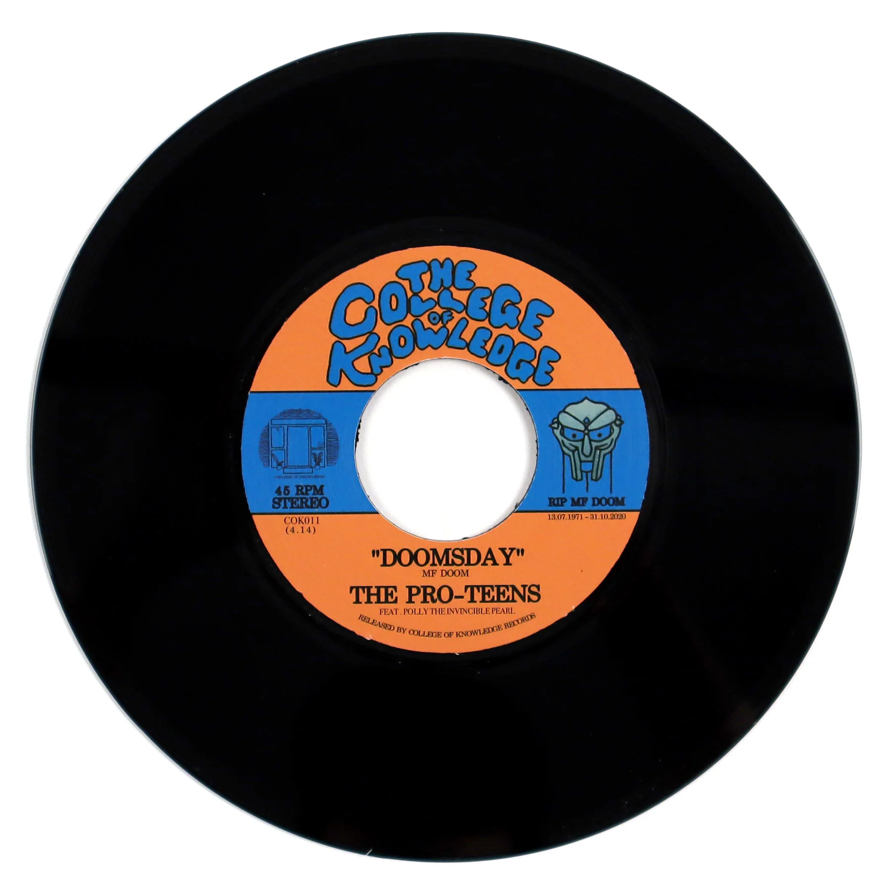 The Pro-Teens: Doomsday / Curls (MF Doom Covers) Vinyl 7" - Image 2