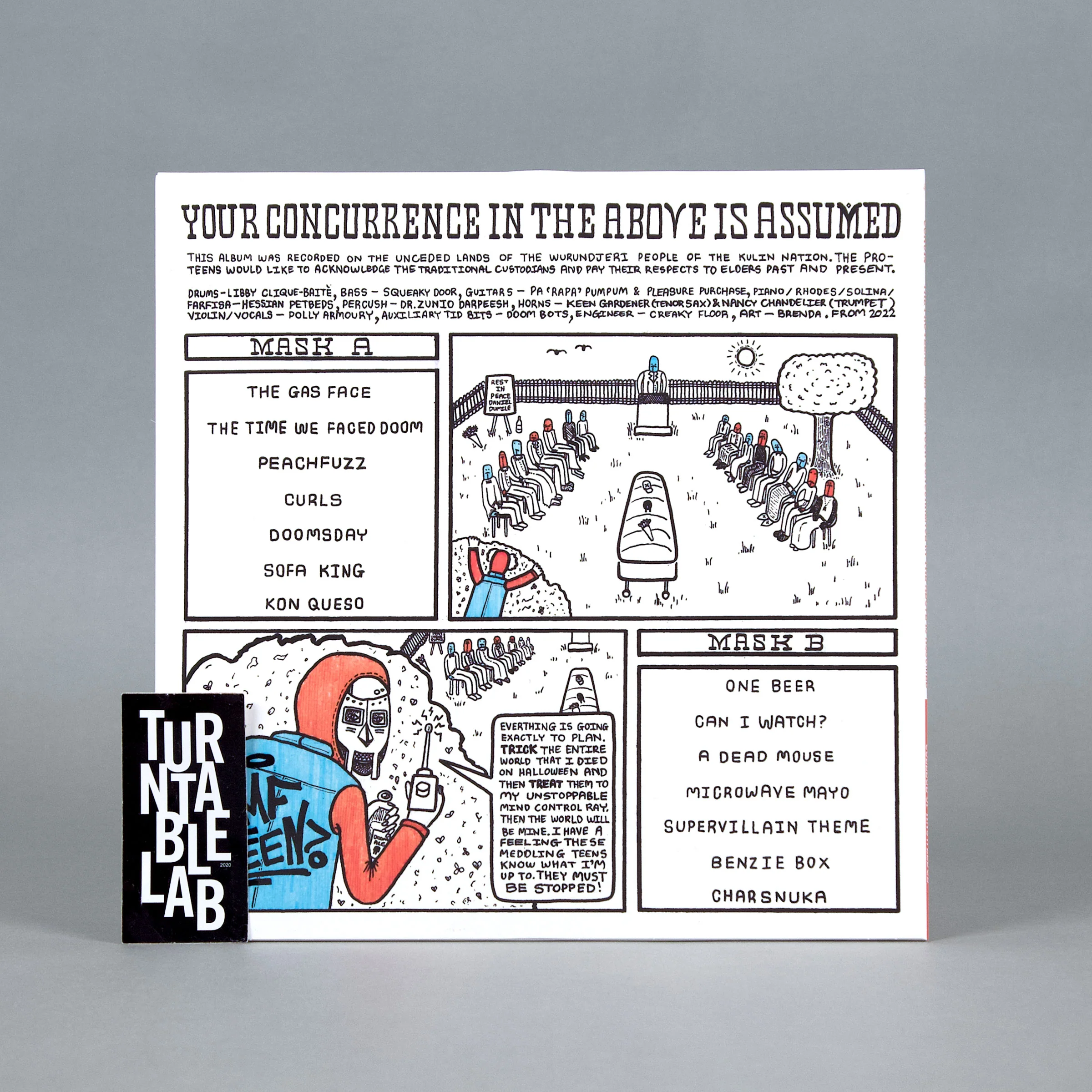 The Pro-Teens: MF TEEN - Your Concurrence In The Above Is Assumed (MF Doom Covers) (Colored Vinyl) Vinyl LP - Turntable Lab Exclusive - Image 4
