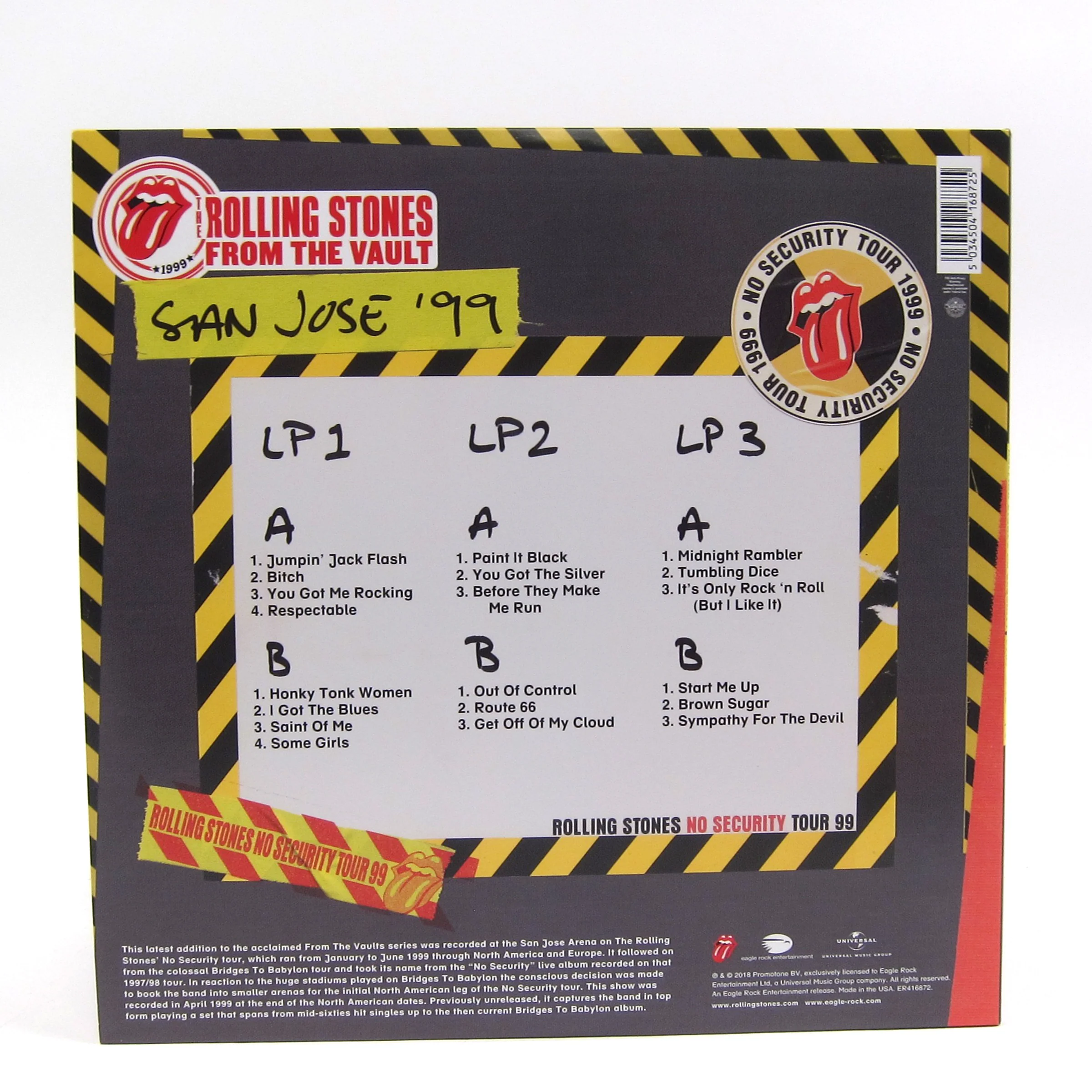 The Rolling Stones: From The Vault - No Security - San Jose 1999 Vinyl 3LP - Image 3