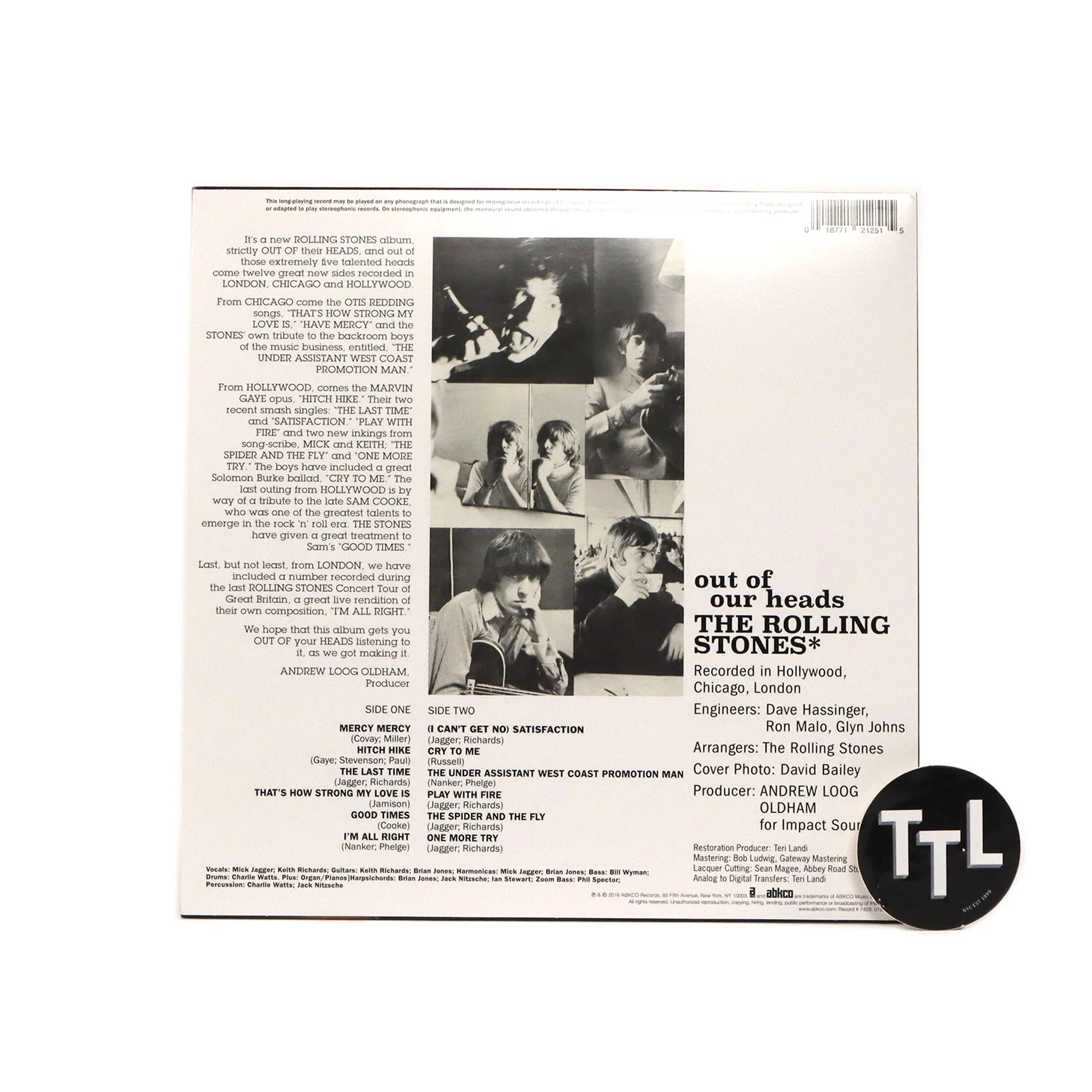 The Rolling Stones: Out Of Our Heads (US Version. 180g) Vinyl LP - Image 2
