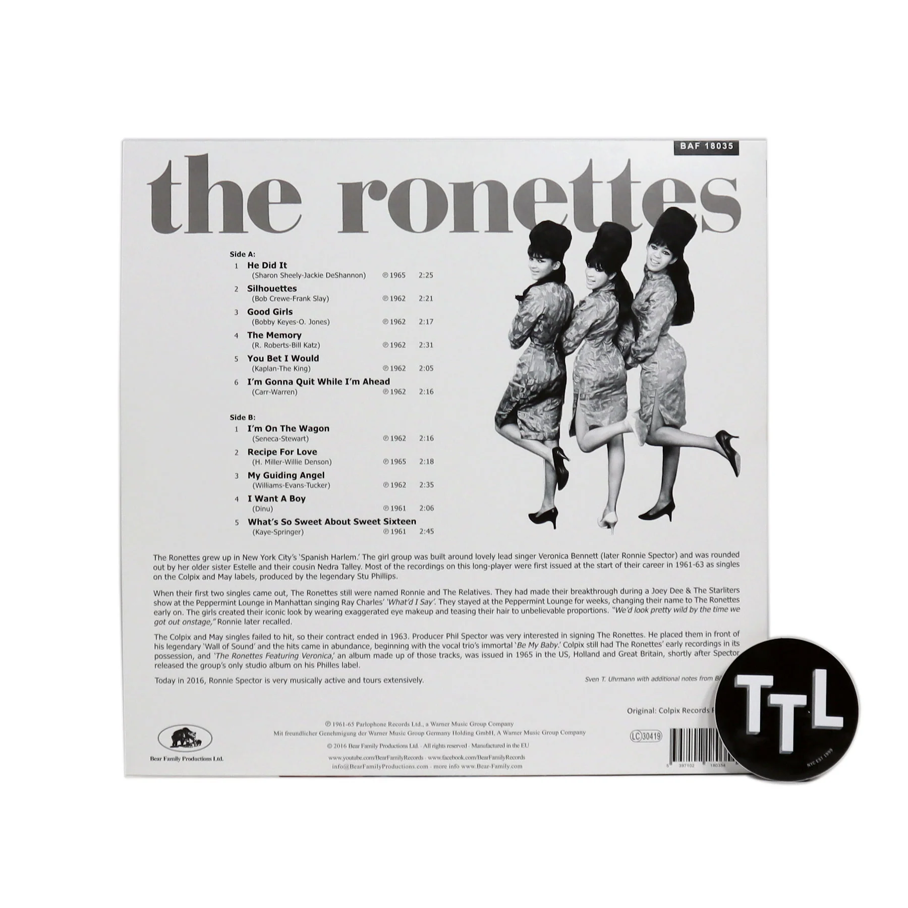 The Ronettes: Featuring Veronica (Indie Exclusive Colored Vinyl) Vinyl LP - Image 3