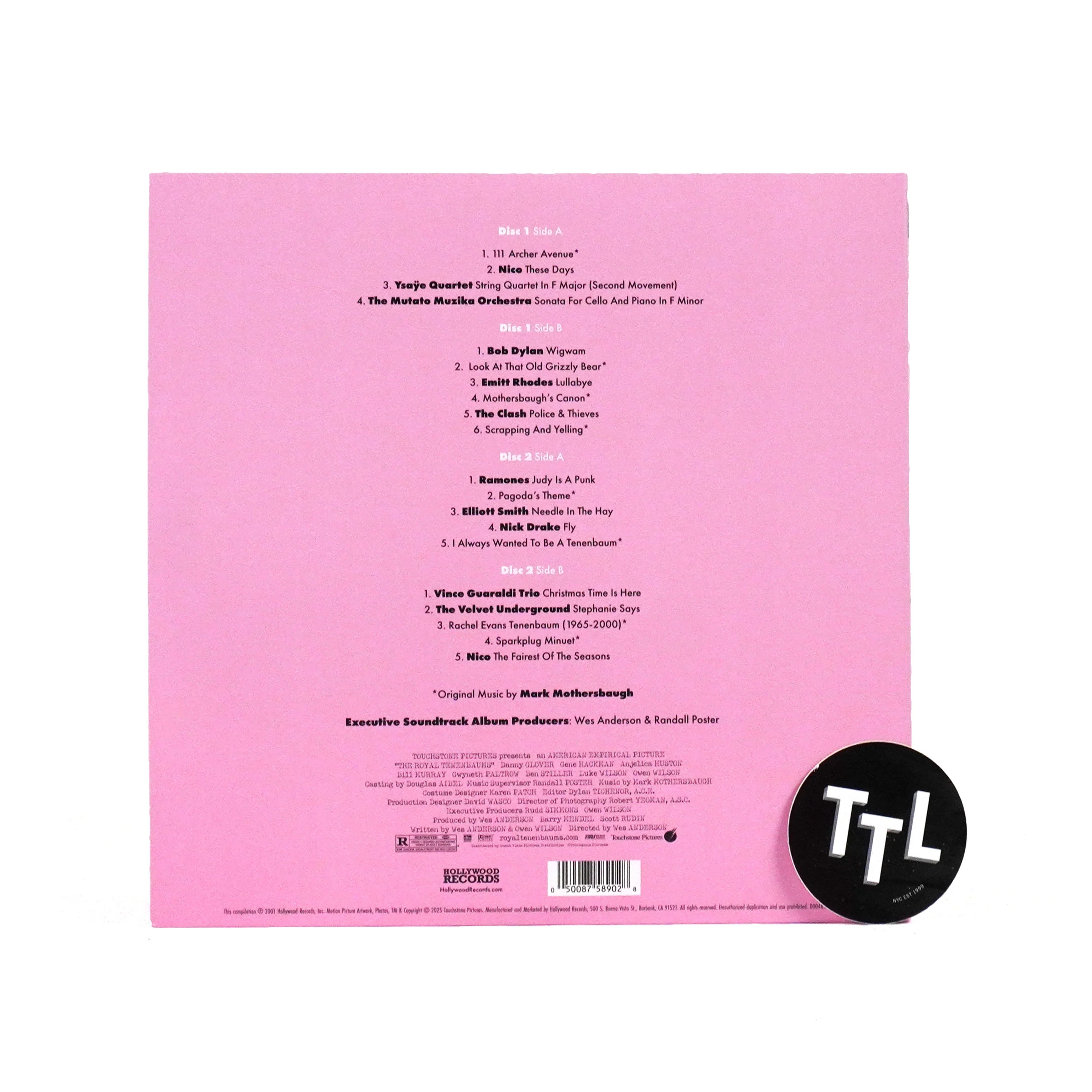 The Royal Tenenbaums: Original Soundtrack (Colored Vinyl) Vinyl 2LP - Image 3