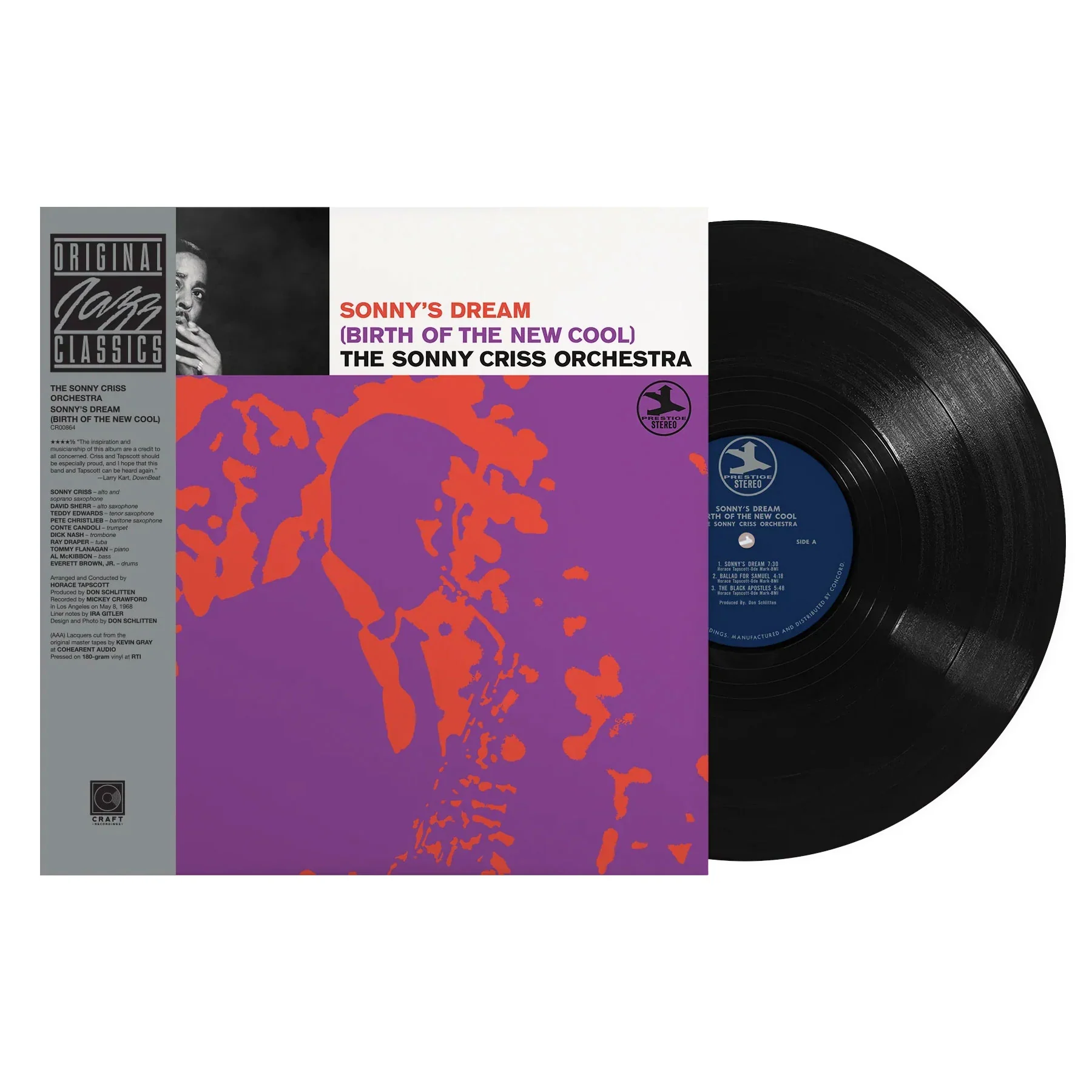 The Sonny Criss Orchestra: Sonny's Dream (Birth Of The New Cool) (Original Jazz Classics 180g) Vinyl LP - Image 2