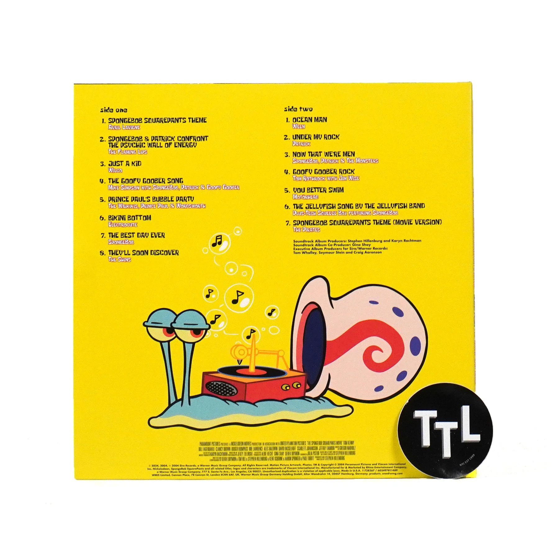 SpongeBob SquarePants: Music From The Movie And More (Colored Vinyl) Vinyl LP - Image 3