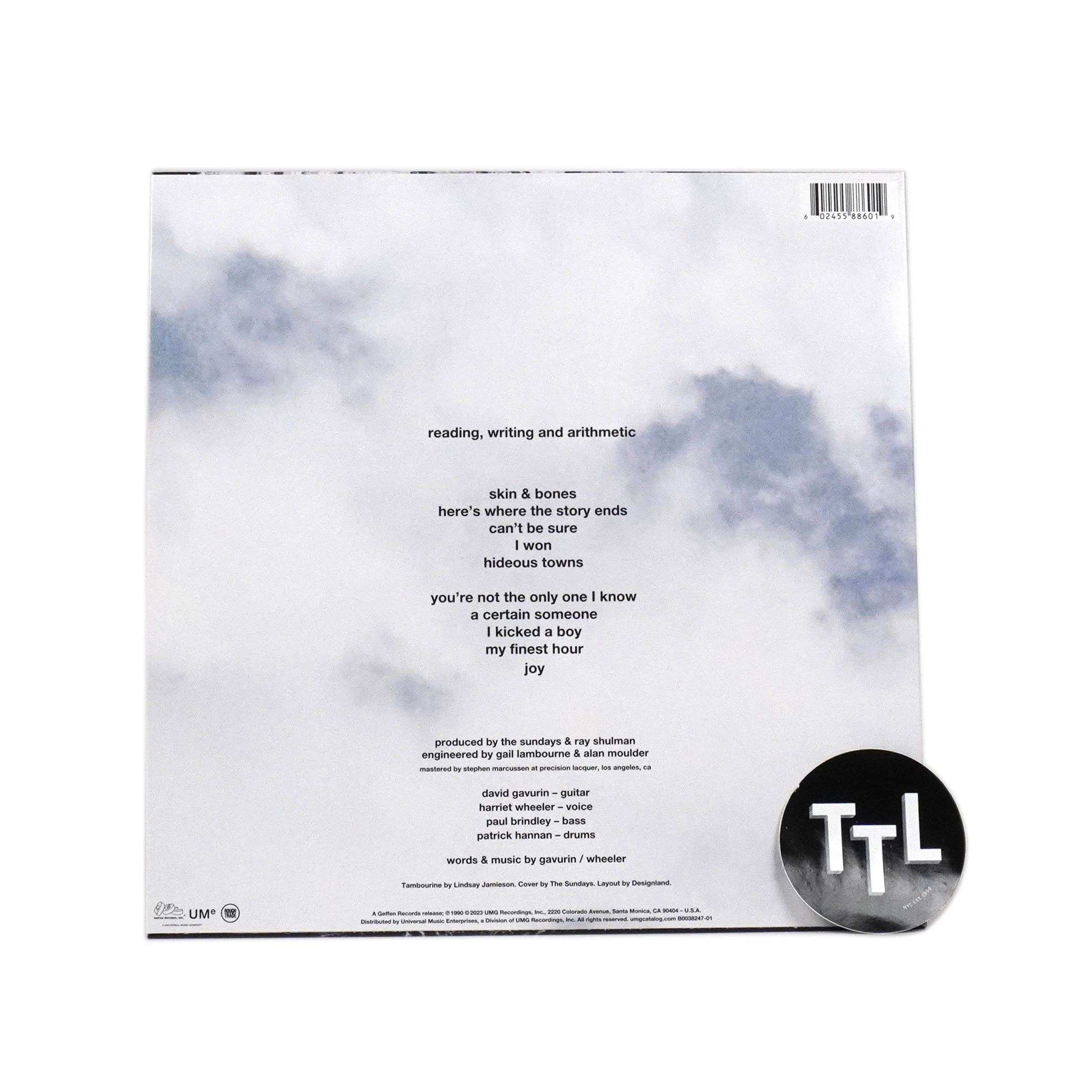 The Sundays: Reading, Writing And Arithmetic Vinyl LP - Image 2