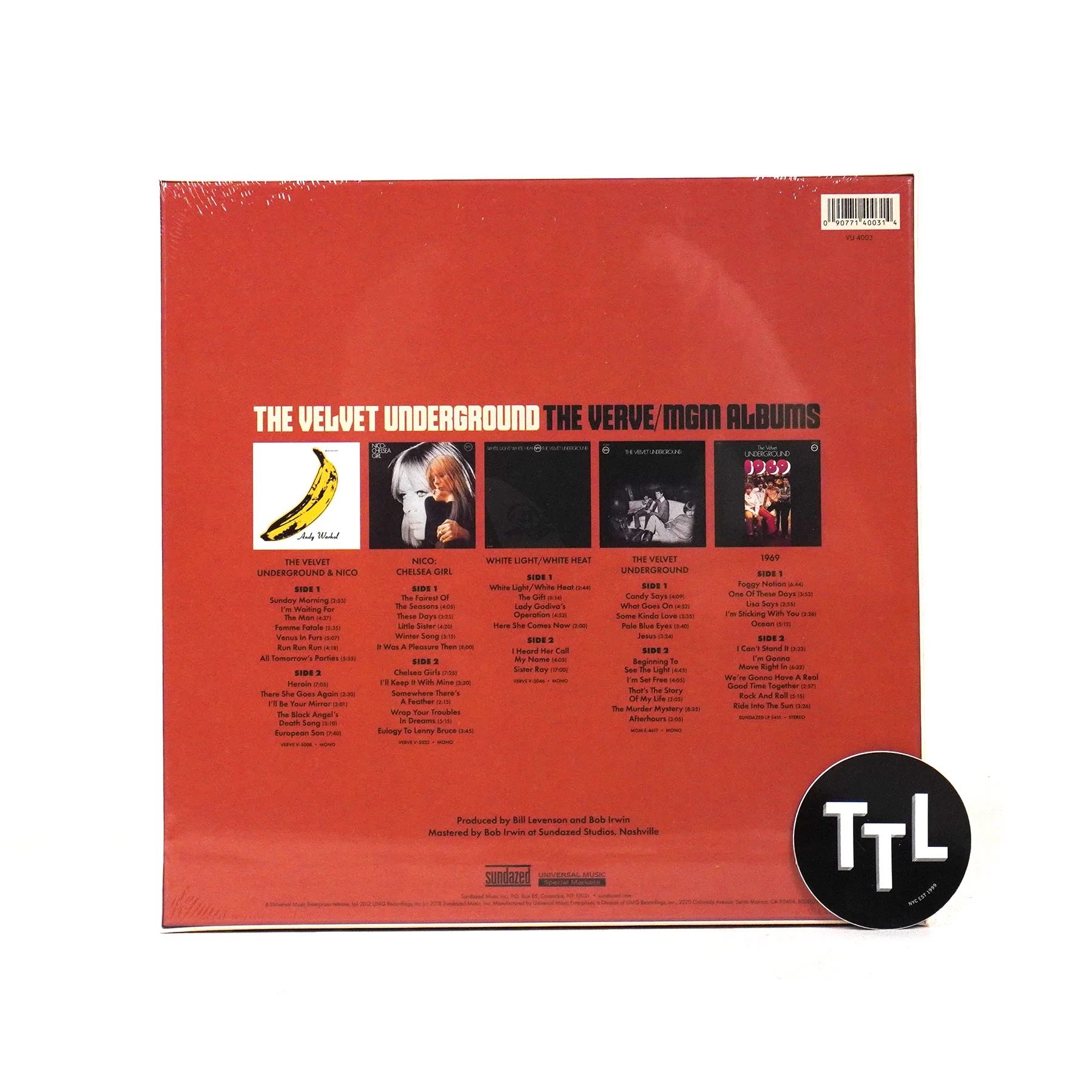 The Velvet Underground & Nico: The Verve / MGM Albums (Mono) Vinyl 5LP Boxset - Image 4