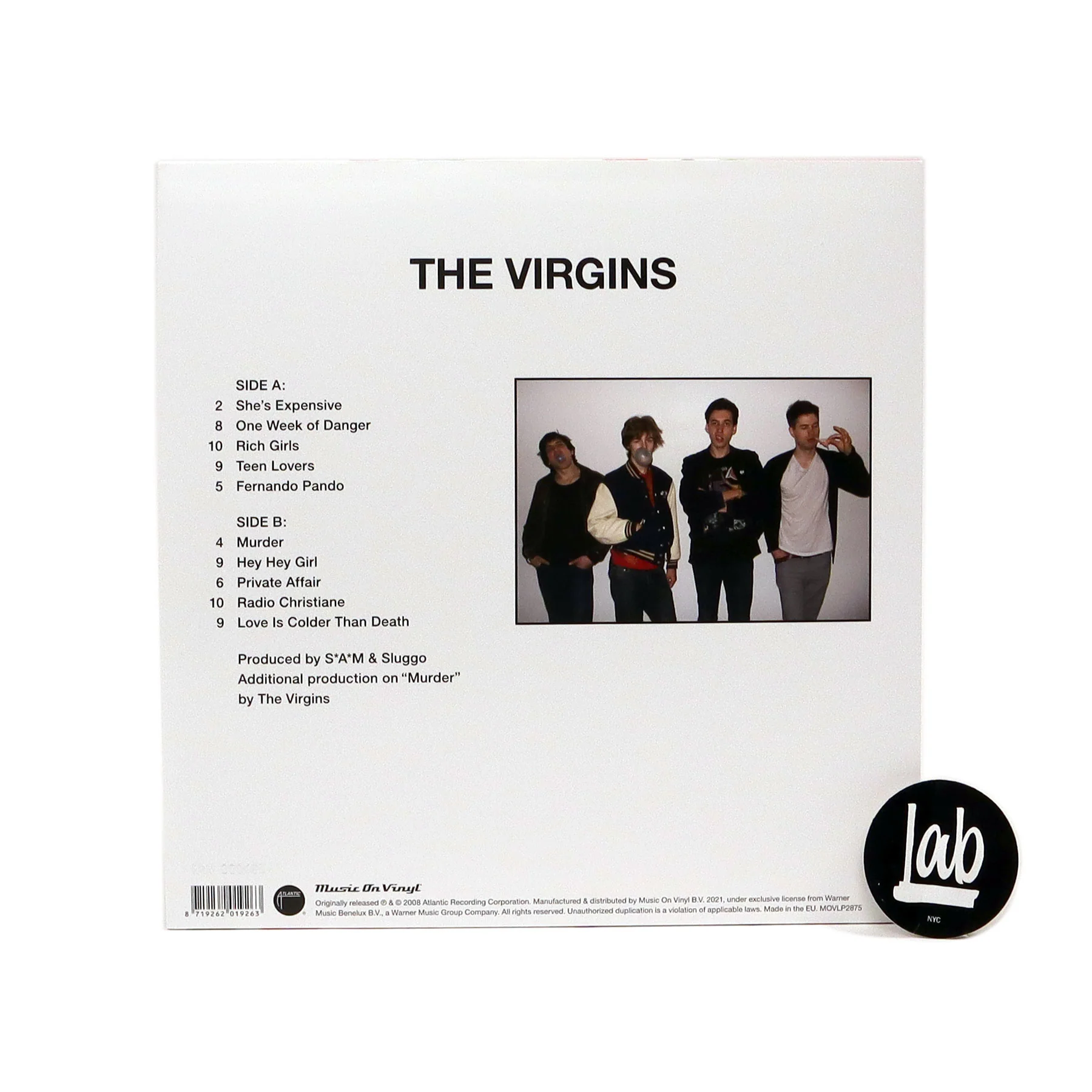The Virgins: The Virgins (180g, Colored Vinyl) Vinyl LP - Image 3