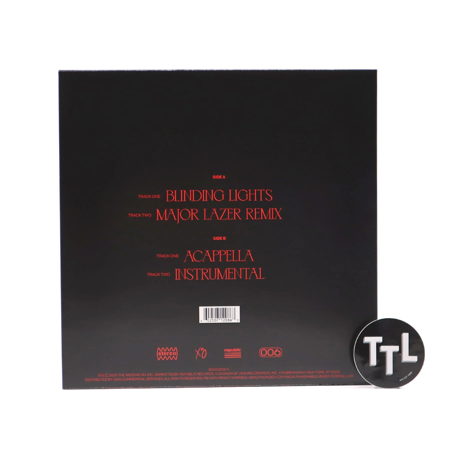 The Weeknd: Blinding Lights (Colored Vinyl) Vinyl 12" - Image 3