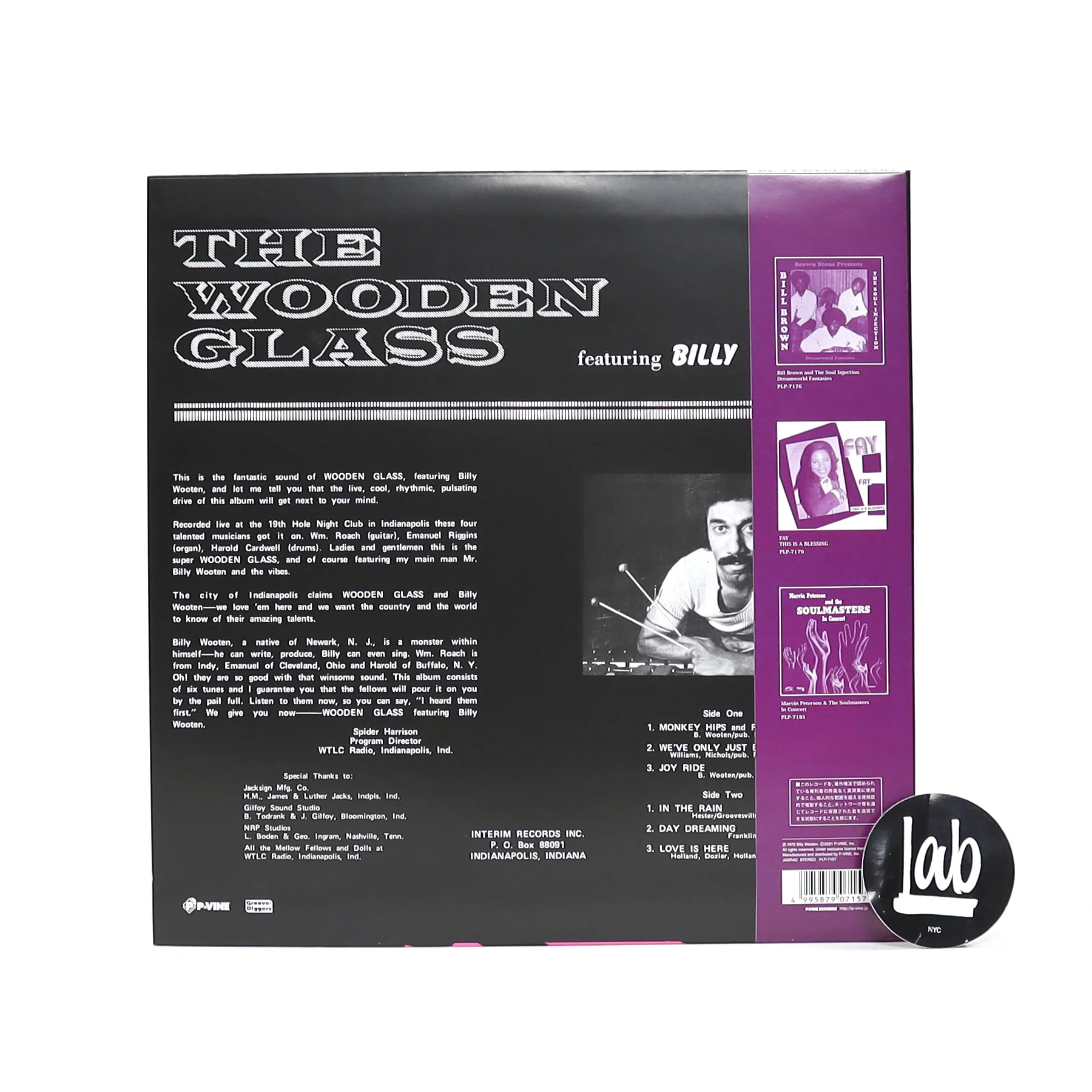 The Wooden Glass Featuring Billy Wooten: The Wooden Glass Recorded Live (Japan Import) Vinyl LP - Image 2