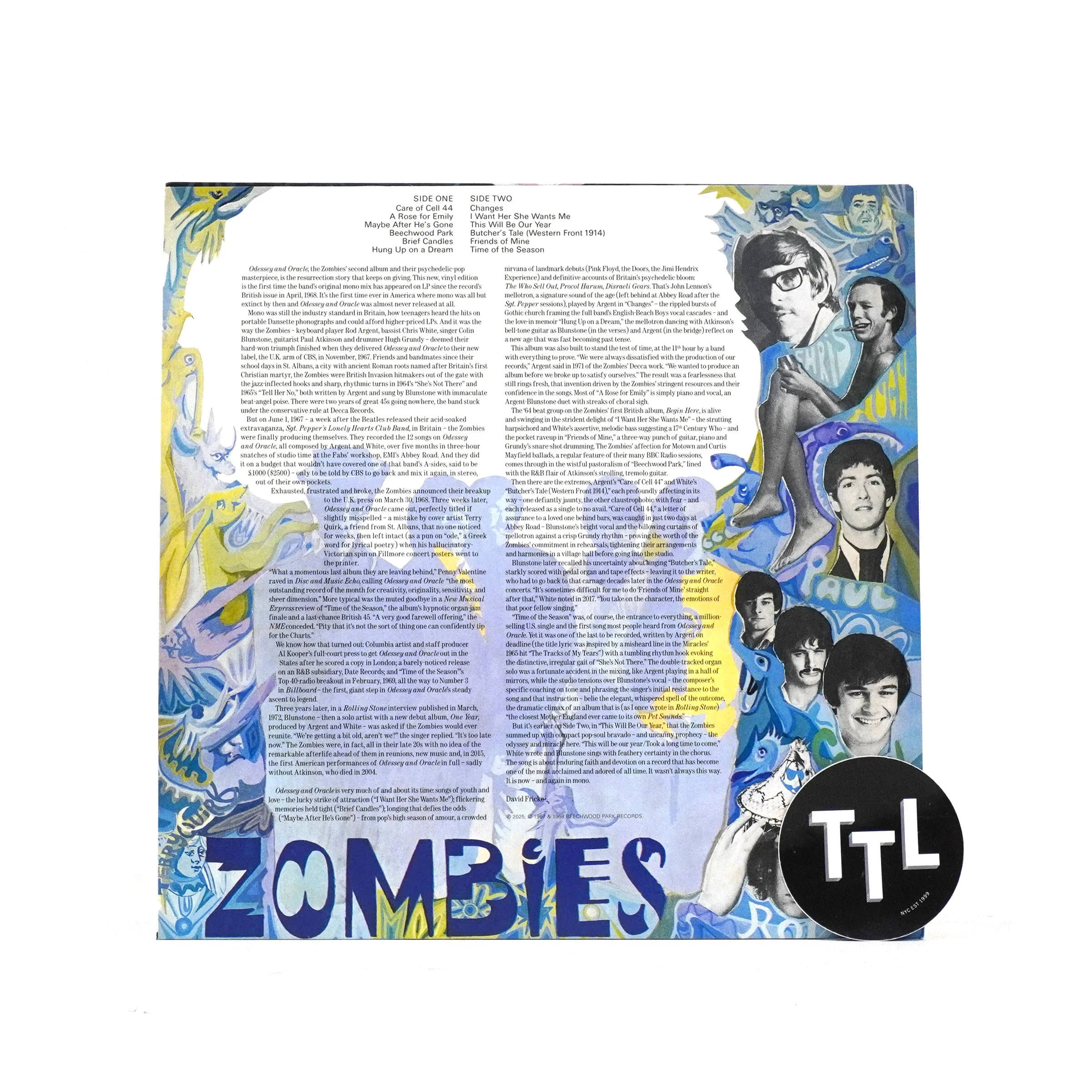 The Zombies: Odessey and Oracle (Mono, Indie Exclusive Colored Vinyl) Vinyl LP - Image 3