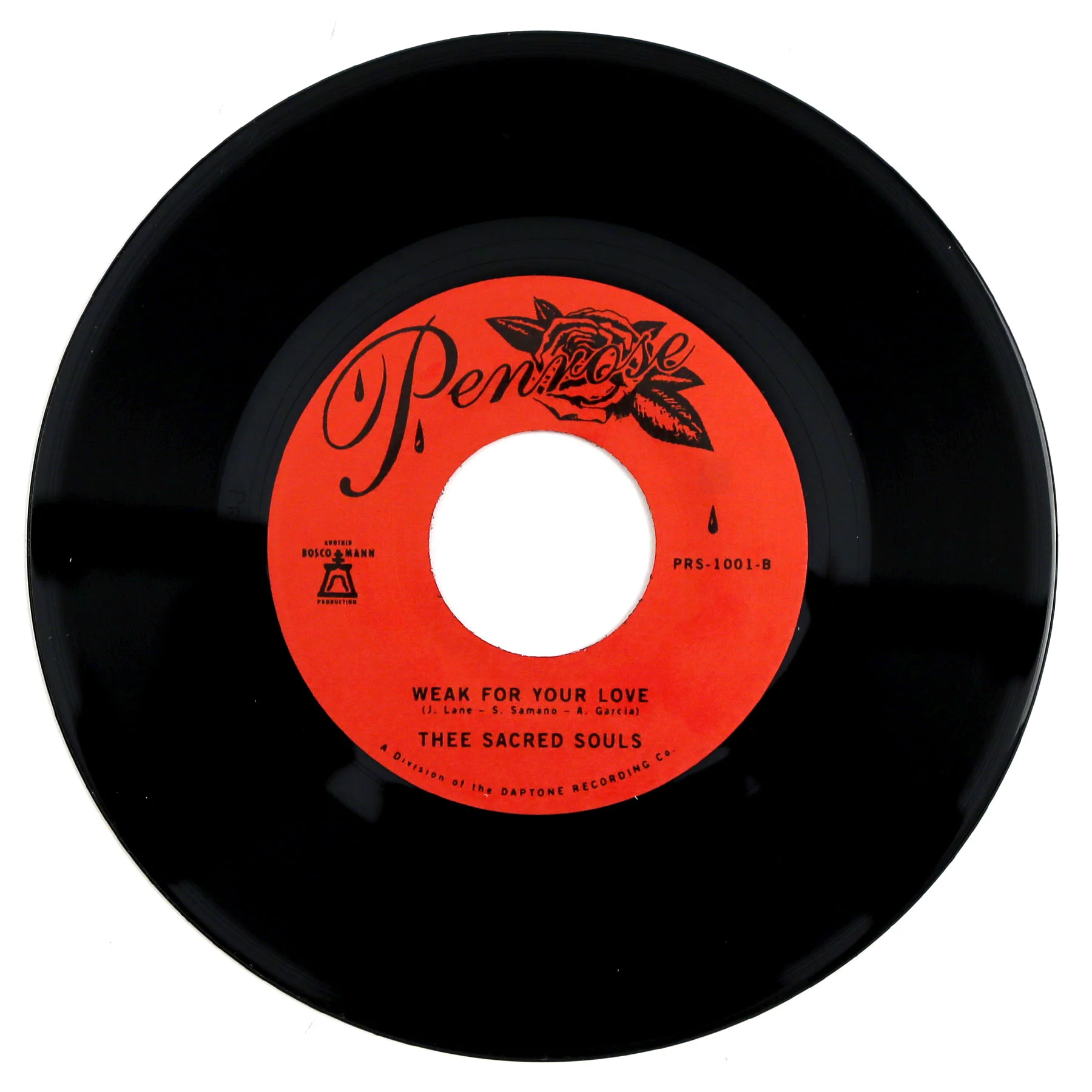 Thee Sacred Souls: Can I Call You Rose / Weak For Your Love Vinyl 7" - Image 2