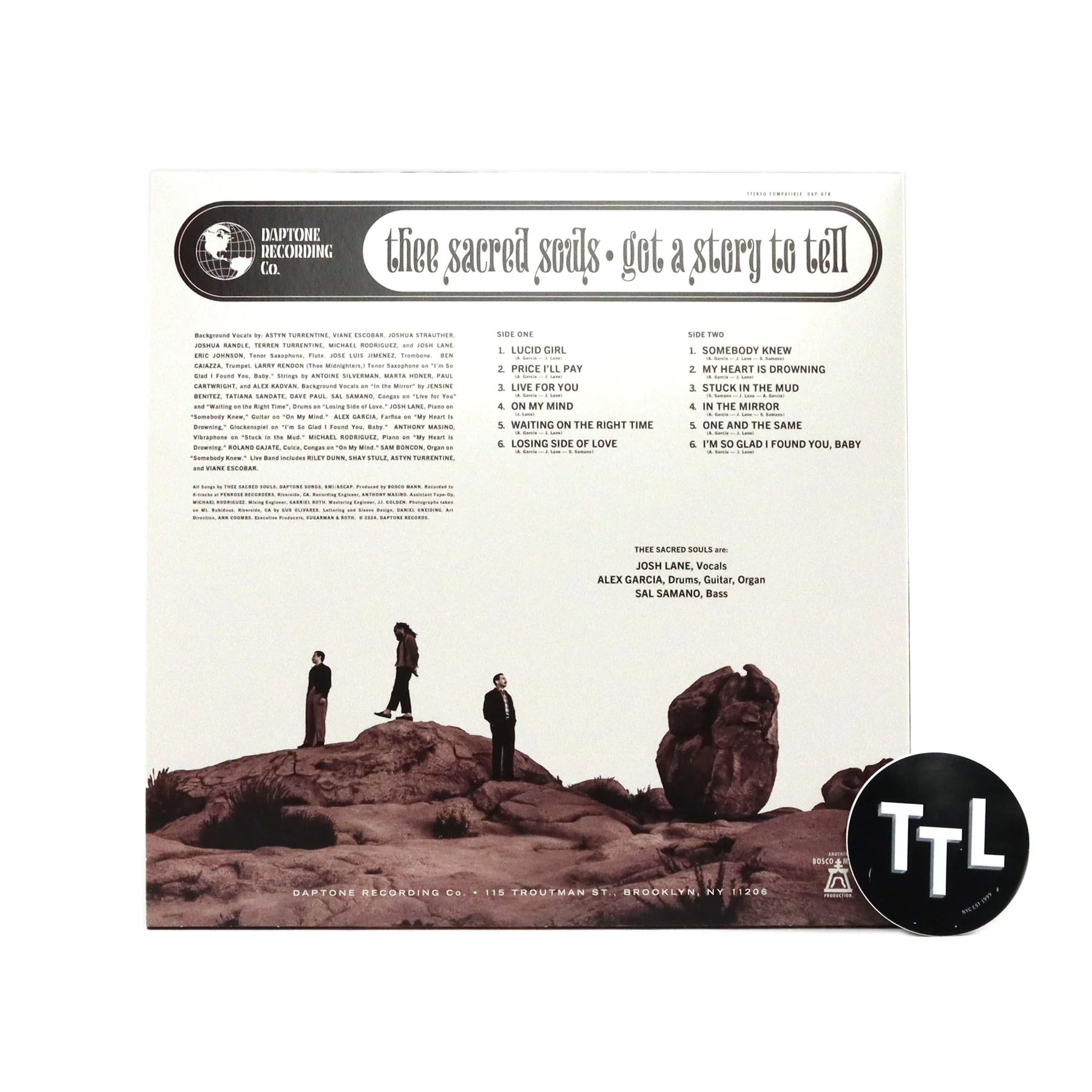 Thee Sacred Souls: Got A Story To Tell (Colored Vinyl) Vinyl LP - Image 3