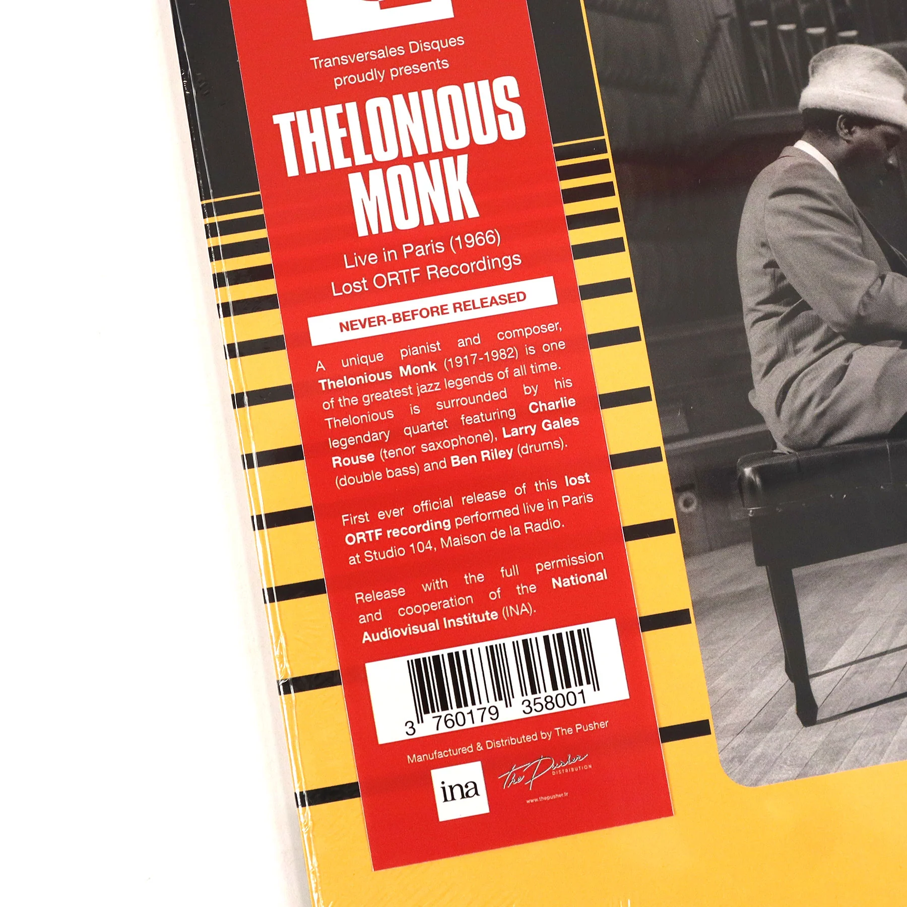 Thelonious Monk: Live In Paris 1966 Vinyl LP - Image 3