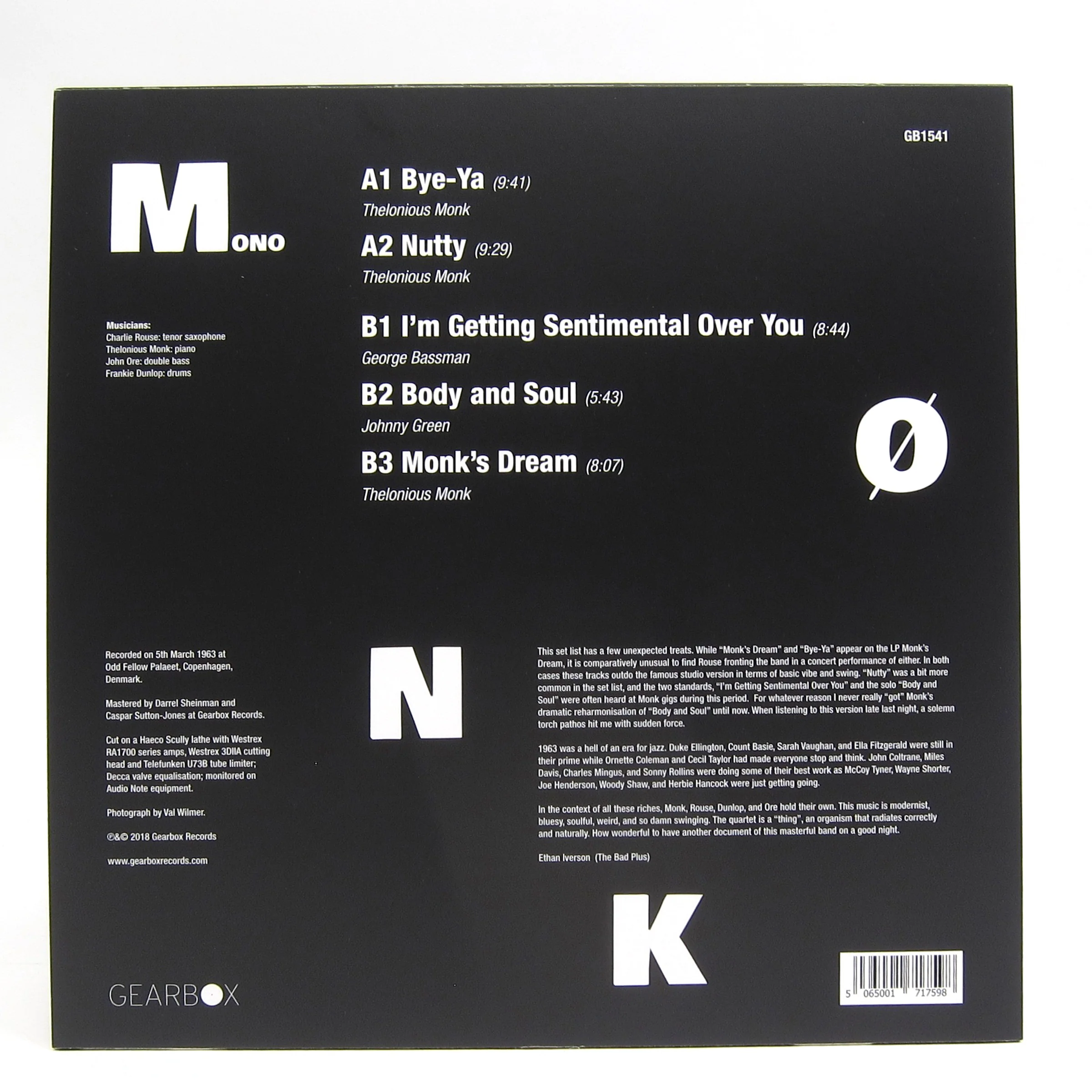 Thelonious Monk: Monk (Indie Exclusive Colored Vinyl) Vinyl LP - Image 3