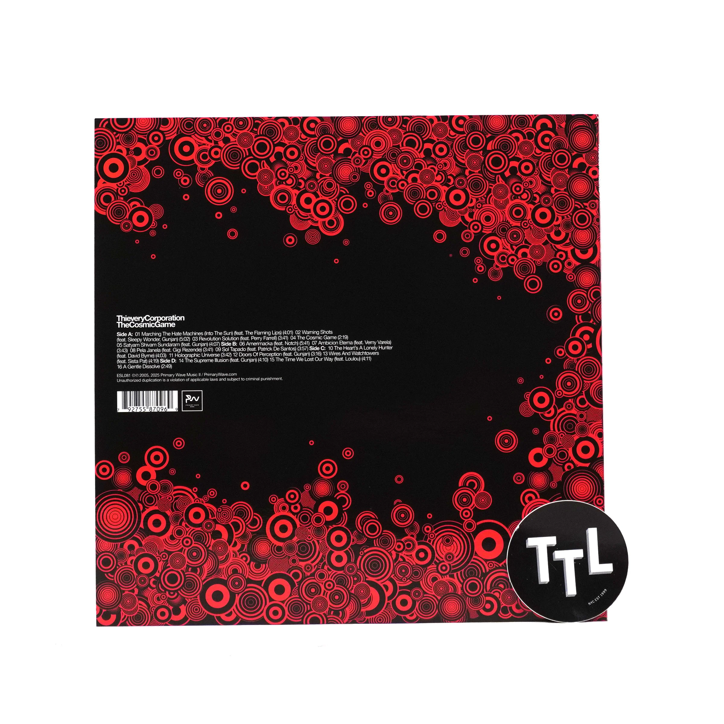 Thievery Corporation: The Cosmic Game - 20th Anniversary Edition Vinyl 2LP - Image 3
