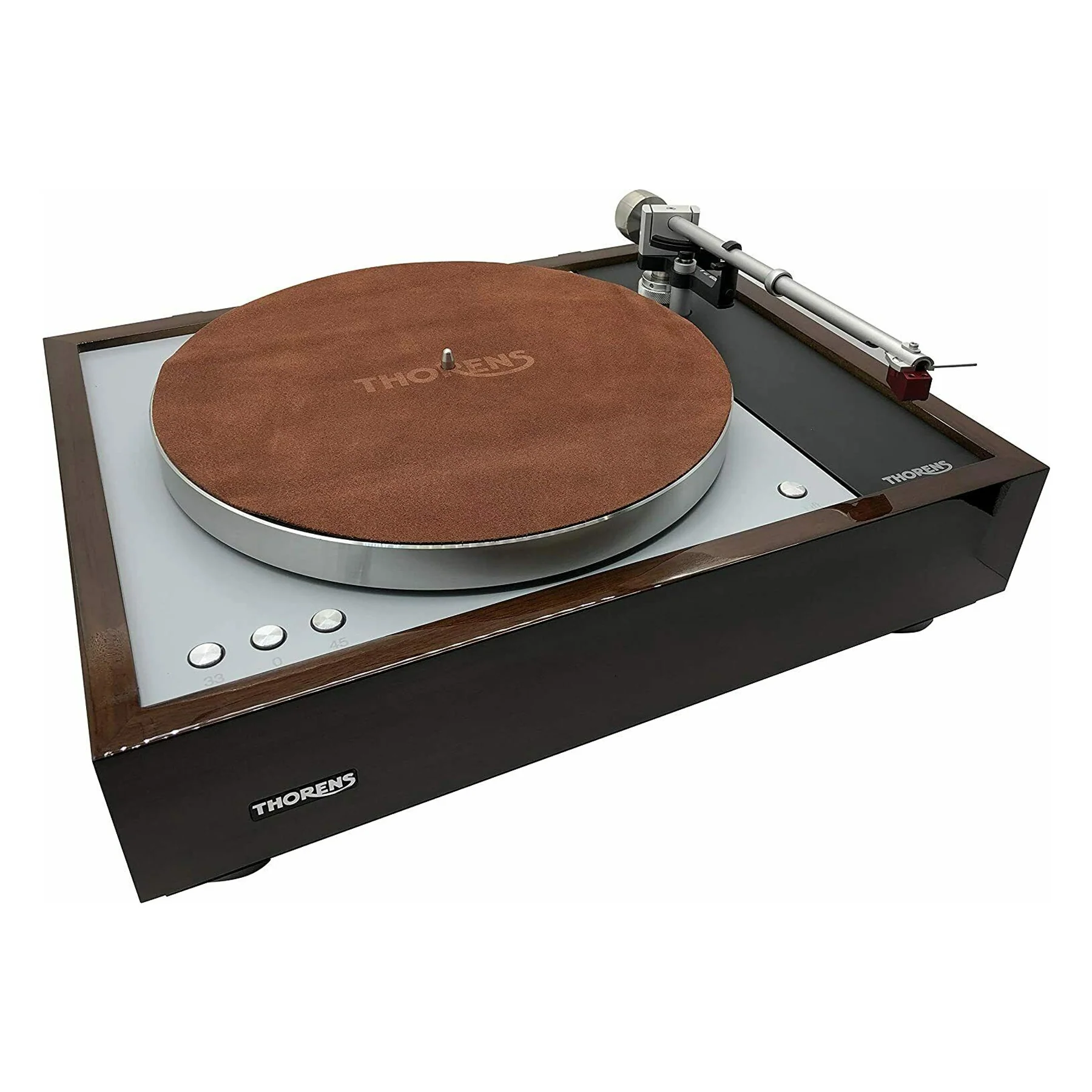 Thorens: Leather Record Mat - Brown - Image 2