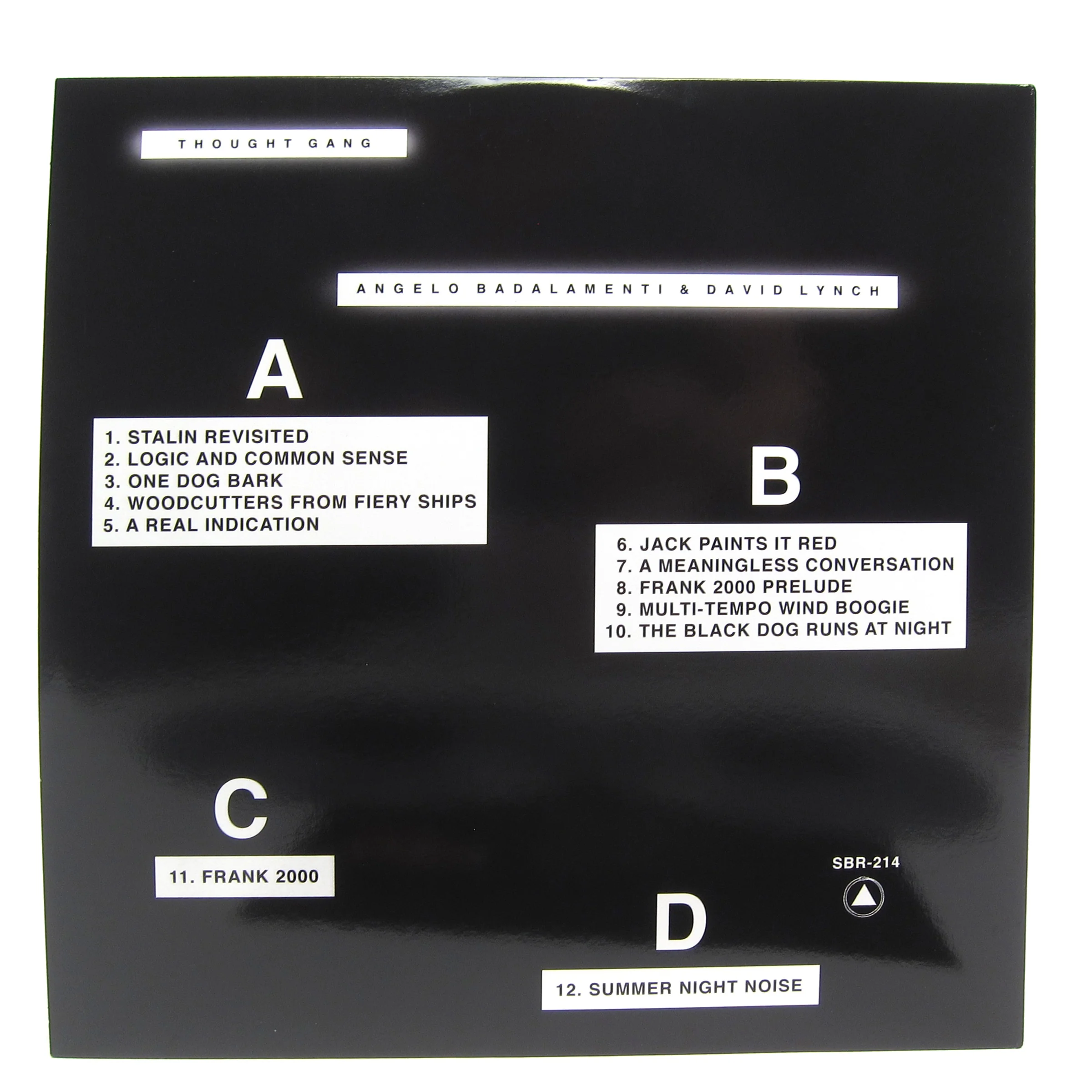Thought Gang: Thought Gang (Angelo Badalamenti, David Lynch, Colored Vinyl) Vinyl 2LP - Image 3