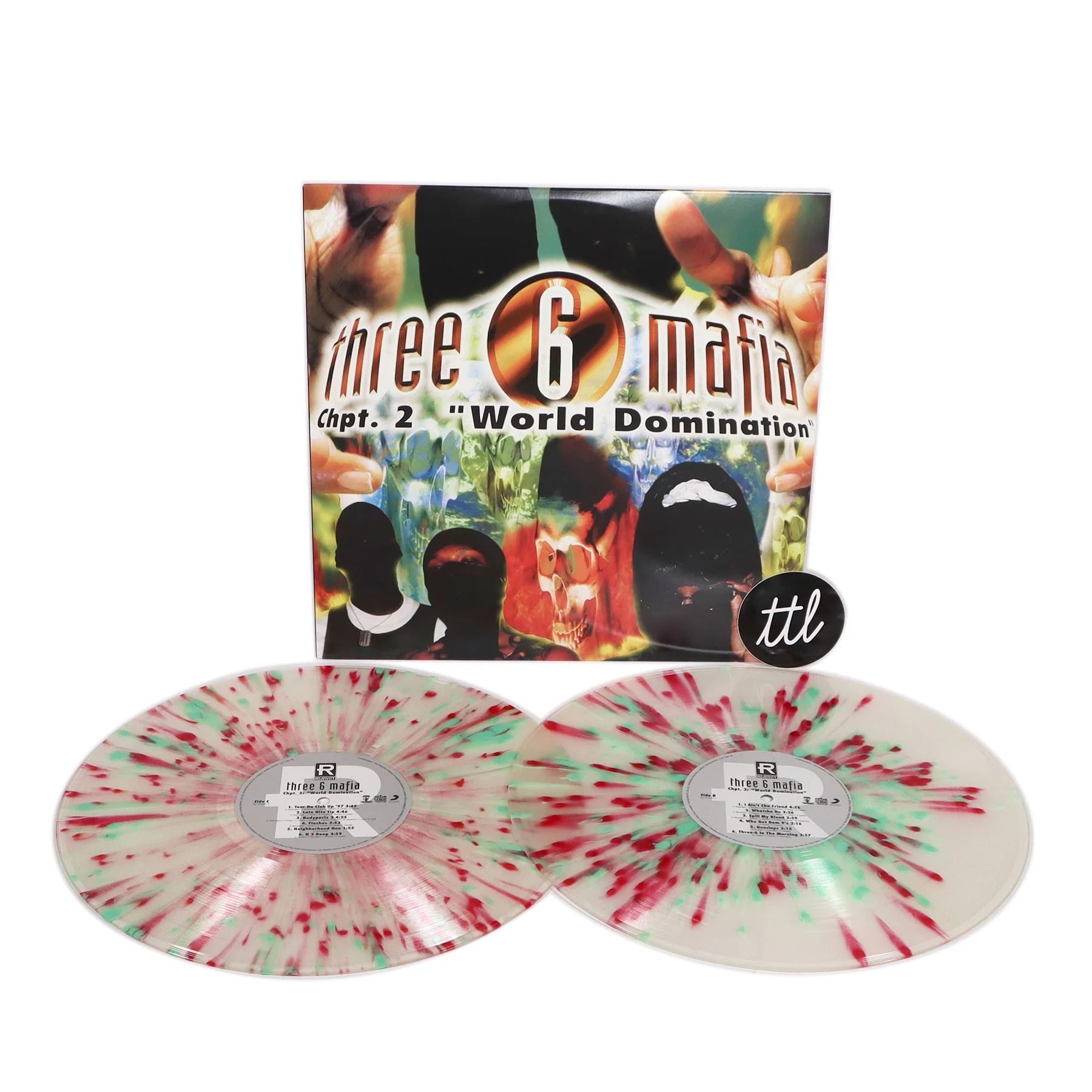 Three 6 Mafia: Chapter 2 World Domination (Colored Vinyl) Vinyl 2LP - Image 2