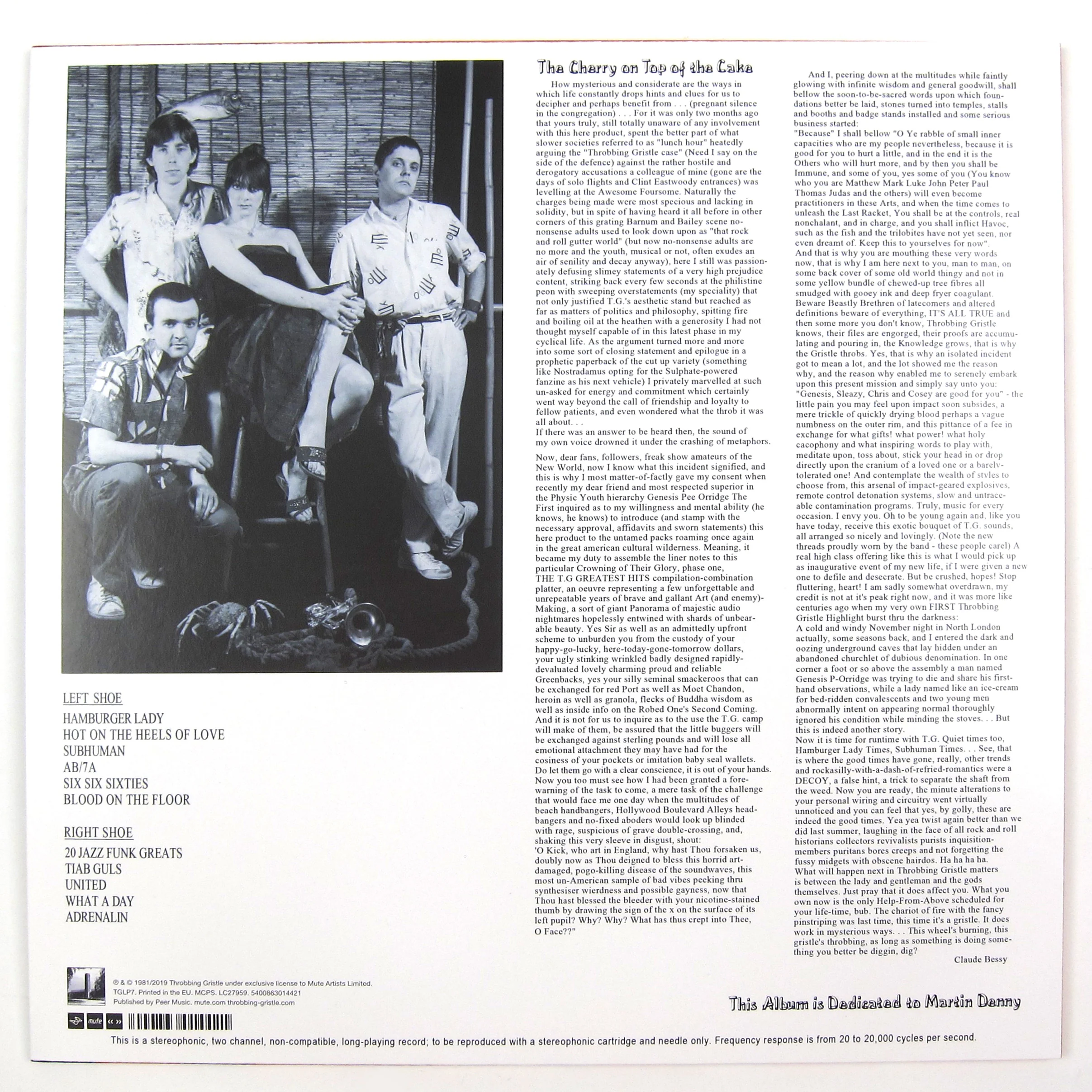 Throbbing Gristle: Throbbing Gristle's Greatest Hits (Colored Vinyl) Vinyl LP - Image 3