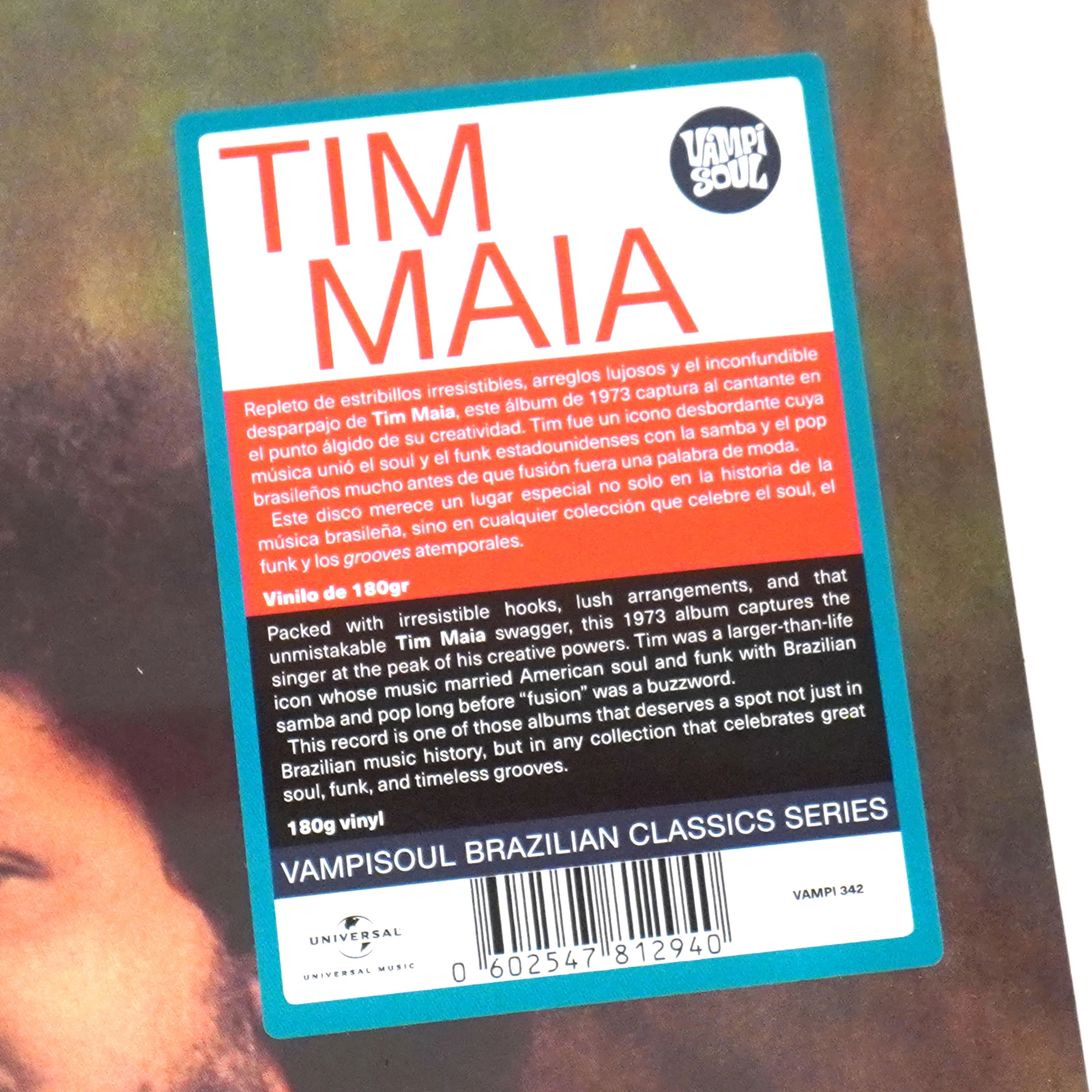 Tim Maia: Tim Maia 1973 Vinyl LP - Image 4