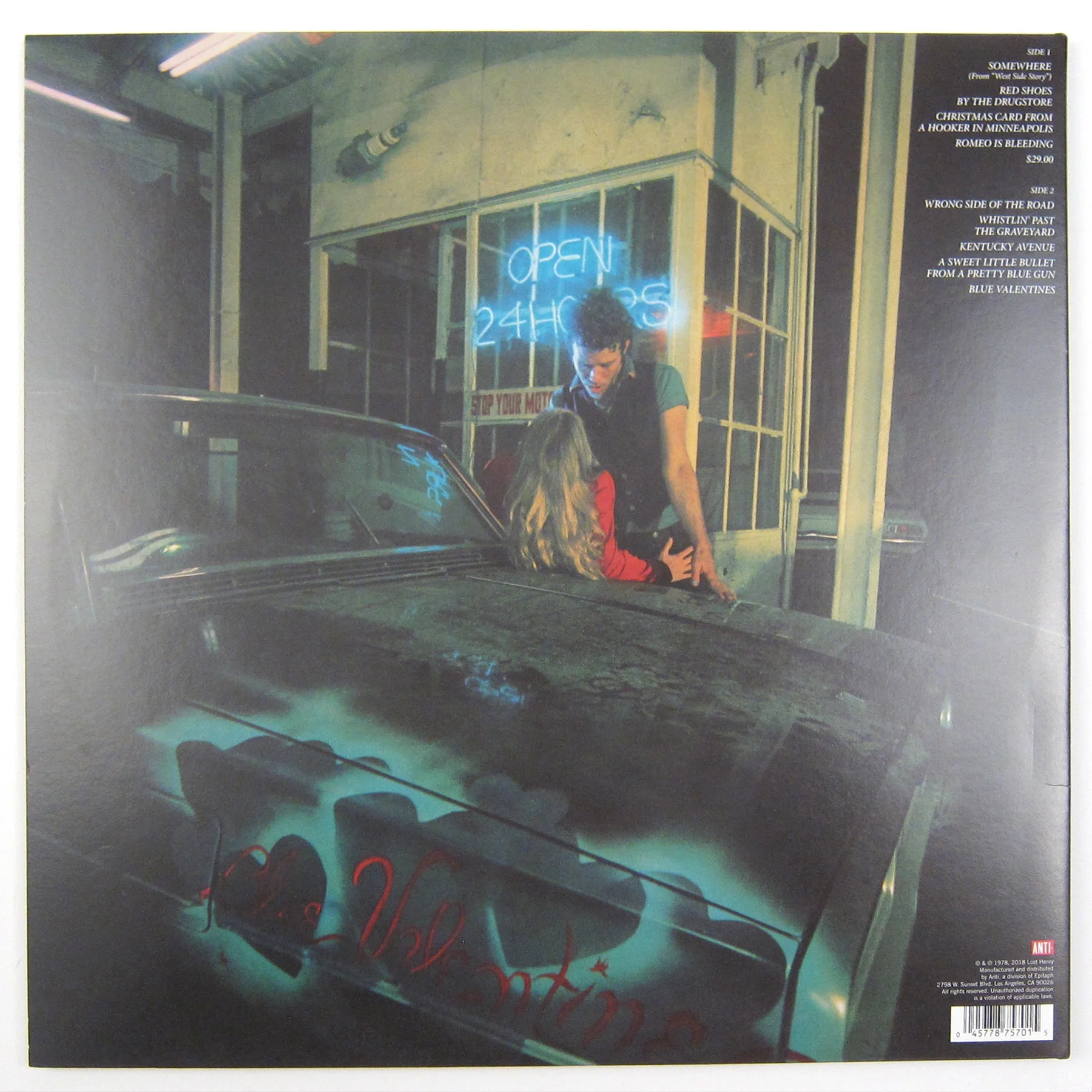 Tom Waits: Blue Valentine (180g, Clear Colored Vinyl) Vinyl LP - Image 3